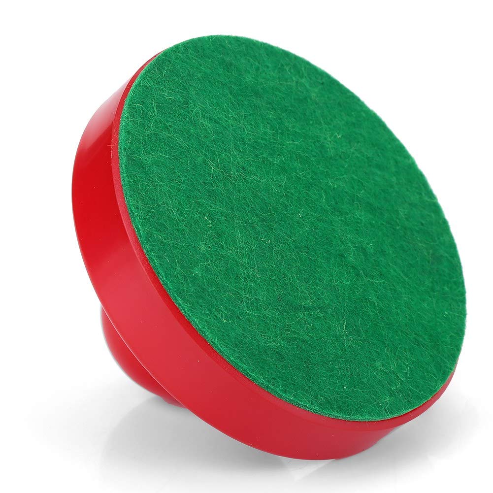 VBESTLIFE 2-Pack Plastic Air Hockey Pushers with 4 Pucks & 2 Green Replacement Pads - Perfect for Family Game Nights, Arcade Tables, and Indoor Hockey Fun