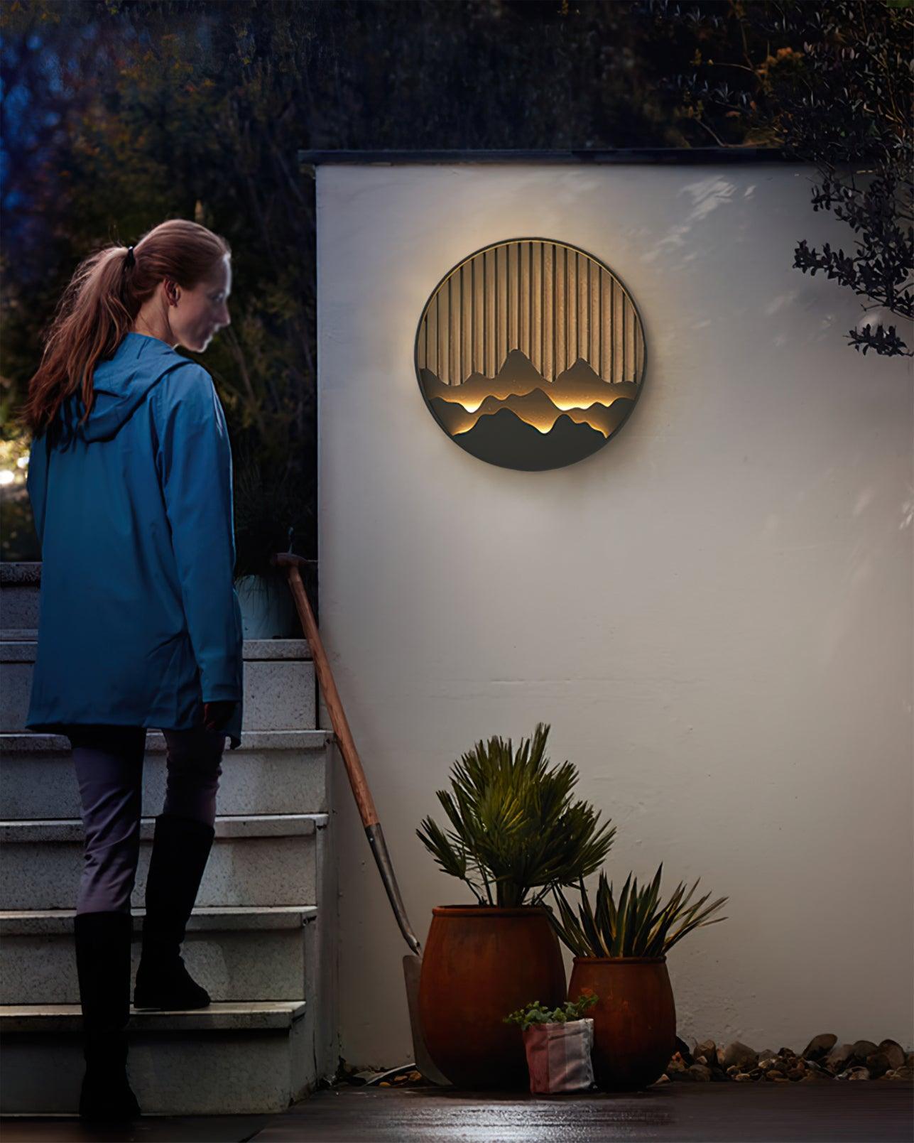 Outdoor Wall Lamp for Mountain Cabin - Waterproof & Rustproof Exterior Light for Patio, Garden, Deck - Perfect for Camping, Hiking & Wilderness Retreats