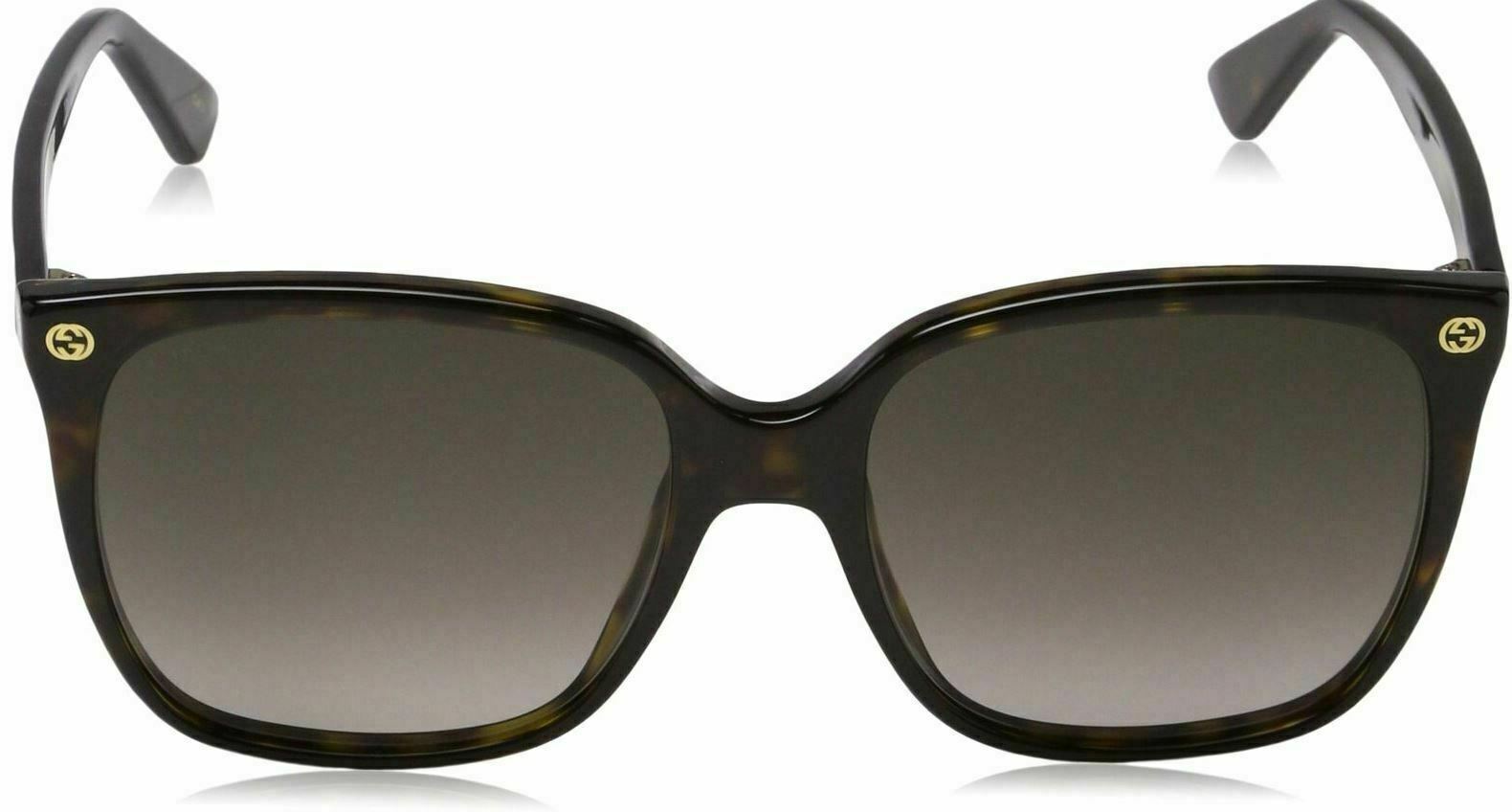 Gucci GG 0022 S 003 Havana Gradient Polarized Sunglasses for Women & Men - UV Protection, Luxury Fashion Shades for Beach, Driving & Outdoor Activities