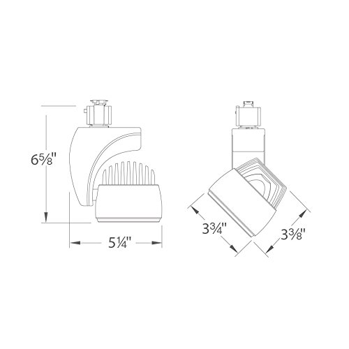 WAC Lighting H-LED18F-WW-WT 18W Reflex LED Track Light Fixture - Energy Star Certified, White Finish - Perfect for Retail Stores, Galleries & Modern Home Lighting