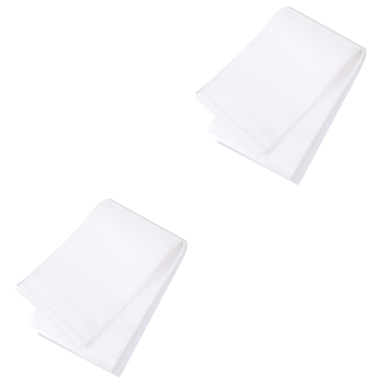 FRCOLOR 200 Sheets Hair Dye Paper - Professional DIY Hair Coloring Wrapping Sheets for Highlights & Balayage - White Plastic Film Hairdressing Tool for Salon & Home Use