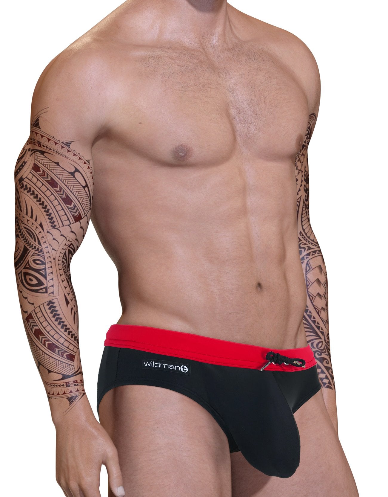 Wildmant Big Boy Pouch Swim Bikini Red - Comfortable Men's Swimwear for Beach, Pool & Summer Vacation