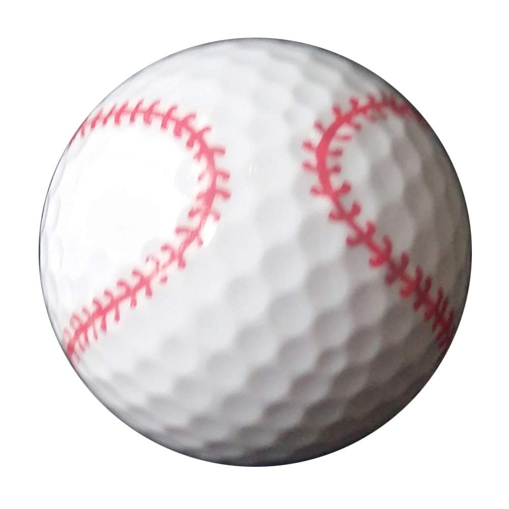 Premium Golf Balls with Baseball Pattern - Durable Practice Golf Balls for Indoor/Outdoor Training | Perfect Golf Gift for Men & Women | Ideal for Driving Range, Backyard Practice & Golf Course Play