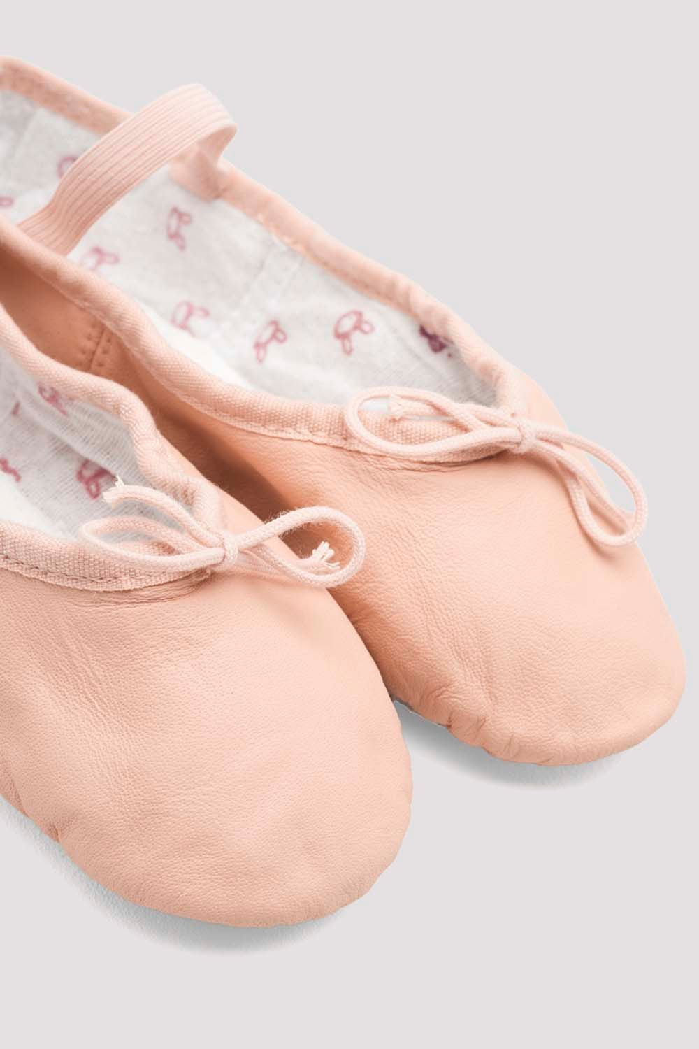 Kids Bunny Hop Leather Ballet Shoes for Girls & Boys - Soft & Flexible Dance Shoes for Ballet Class, Recital & Practice