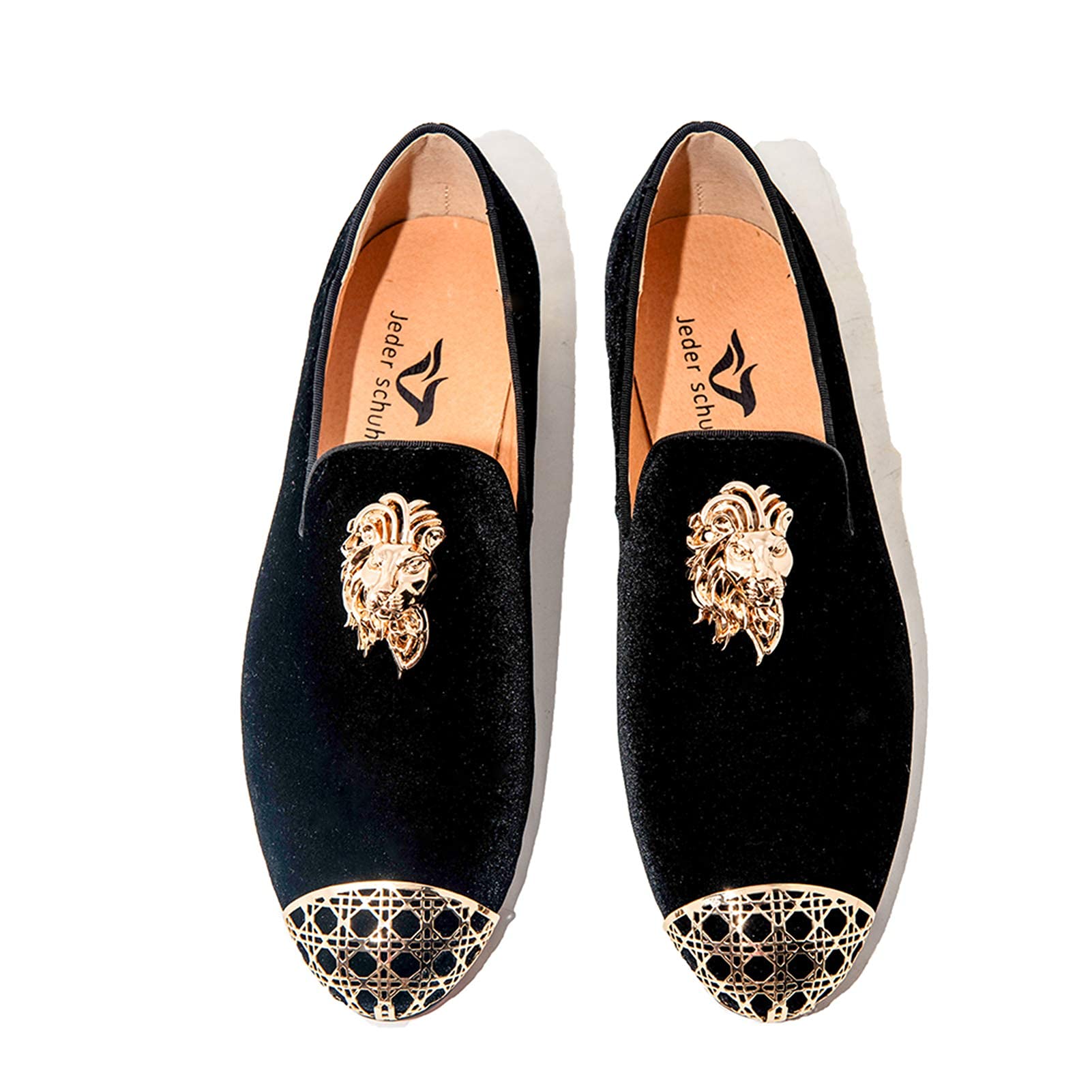 Jeder S Men's Dress Loafers - Italy Fashion Design Spring Black Casual Shoes for Men - Perfect for Office, Wedding & Formal Events