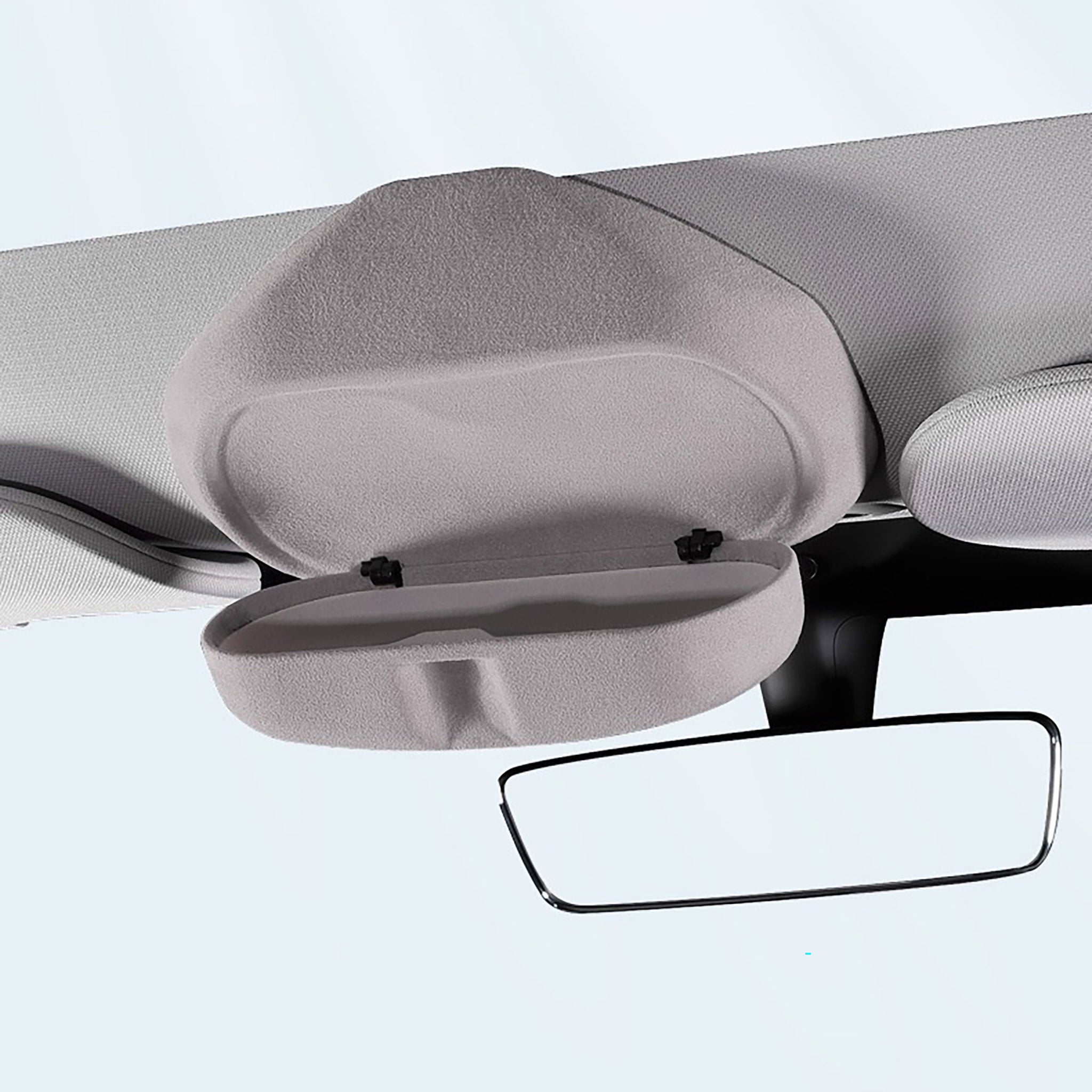 Premium Custom Fit Alcantara Sunglass Holder for Tesla Model 3 (2024) & Model Y - Luxury Car Accessories for Sunglass Storage & Organization