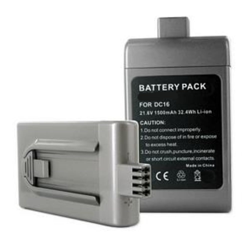 Dyson DC16 Replacement Battery - 21.6V 1500mAh Li-Ion High Capacity Vacuum Cleaner Battery Compatible with Dyson 12097 | Perfect for Cordless Cleaning of Floors, Carpets & Furniture