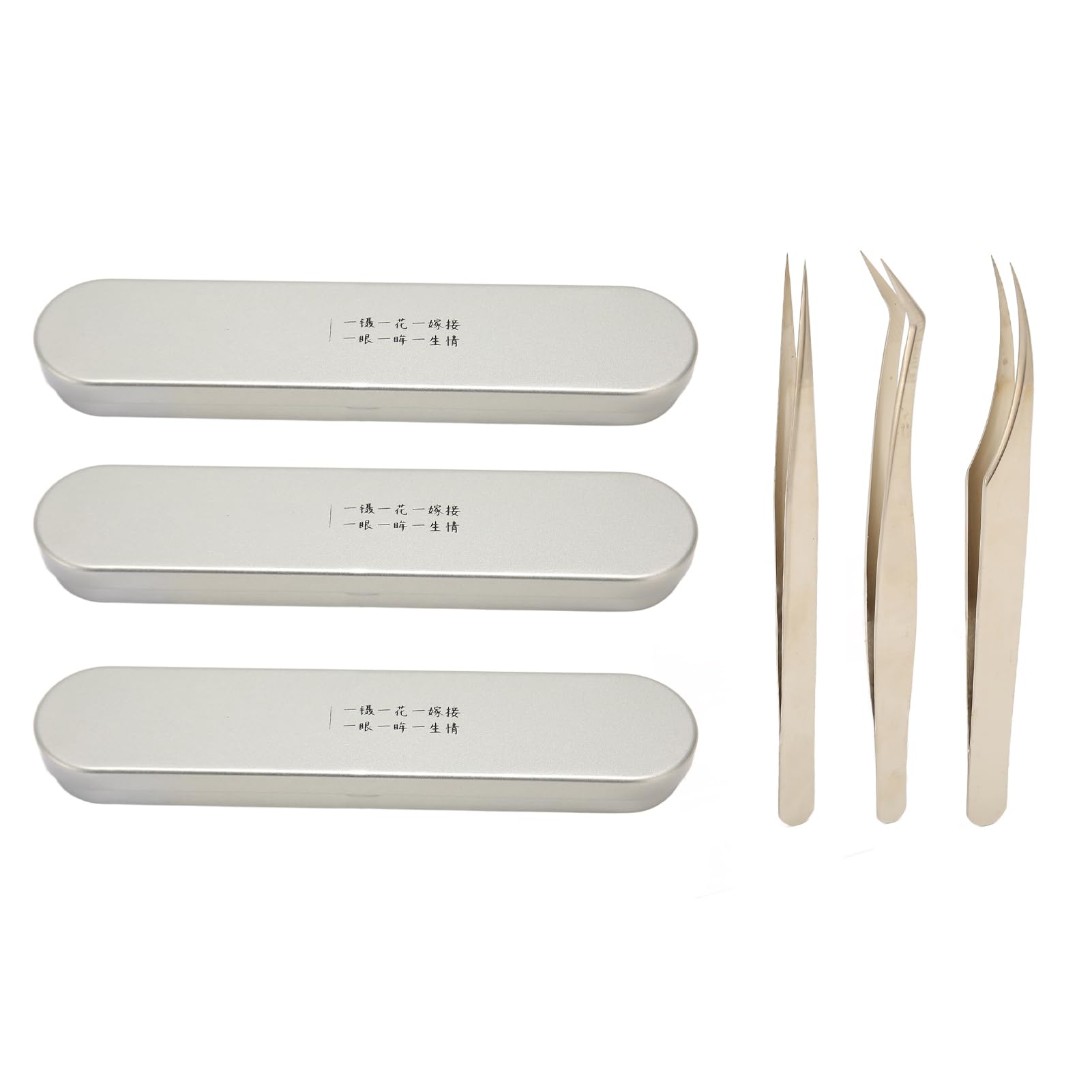 Professional Eyelash Extension Tweezers Set - High Carbon Steel Fine Tip Applicator Tools for Salon & DIY Lash Artists - Perfect for Volume, Classic & Hybrid Lash Extensions