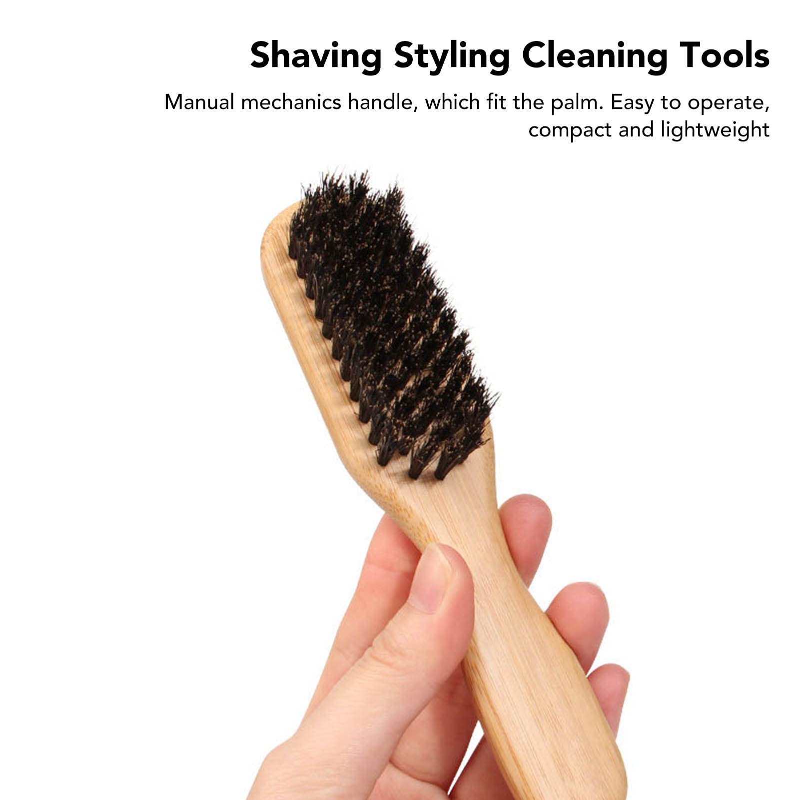 Premium Wooden Handle Beard Brush for Men - Soft Bristles Shaving & Styling Tool - Perfect for Home Hair Salon, Beard Grooming & Broken Hair Removal - Ideal for Daily Grooming Routine & Professional Barbershop Use