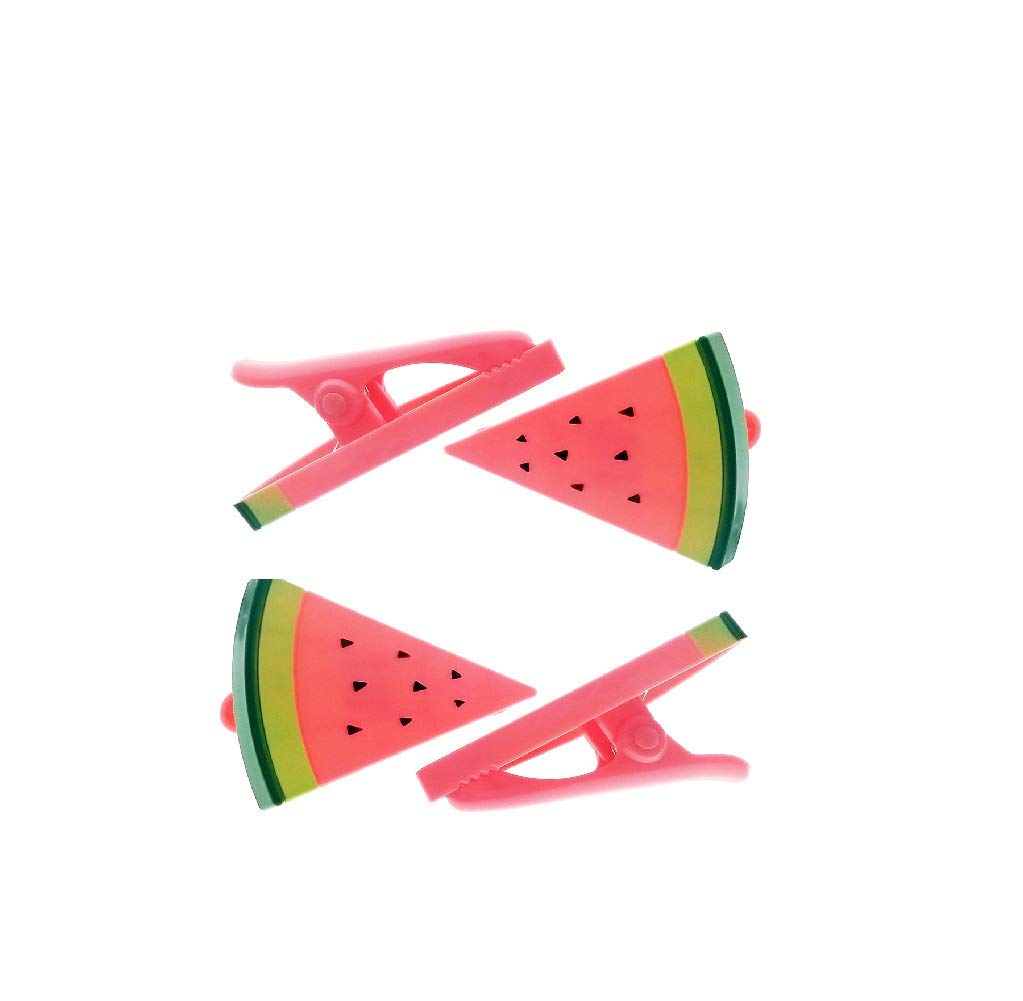 2 Pack Jumbo Watermelon Beach Towel Clips - Heavy Duty Chair Clips for Pool, Cruise, Patio & Baby Stroller | Secure Towels on Beach Chairs, Lounge Chairs & Outdoor Furniture | C&H Solutions