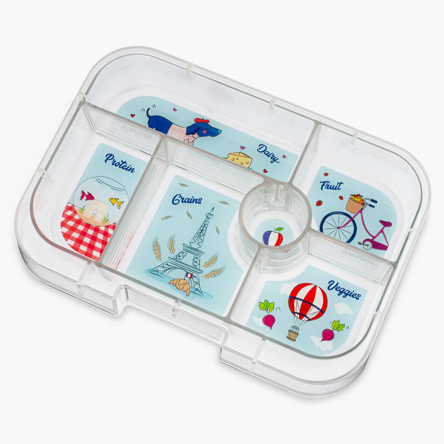 Yumbox Original 6 Compartment Bento Box Tray Insert - Perfect for School Lunches, Picnics & Healthy Meal Prep for Kids & Adults