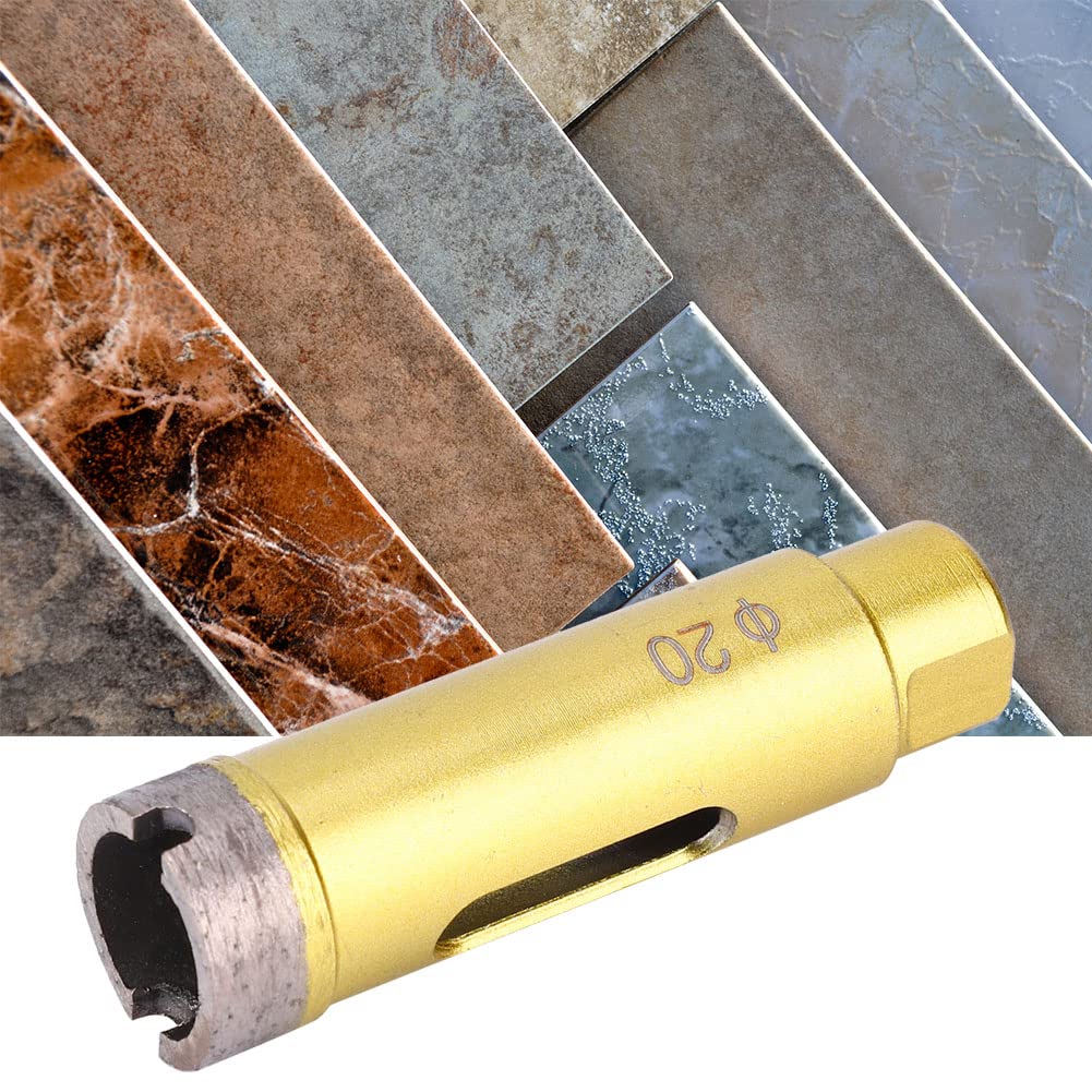 Diamond Hole Saw Set - High Strength Drill Bit for Marble, Glass, Ceramic - 20mm Hole Opener for Angle Grinder & Drill - Perfect for Tile Cutting, Plumbing & DIY Projects