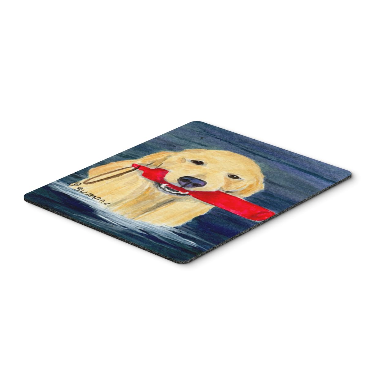 Golden Retriever Mouse Pad & Hot Pad - Large Washable Non-Slip Desk Mat for Home Office, Gaming, Computer & Laptop Use - Perfect Workstation Accessory for Dog Lovers