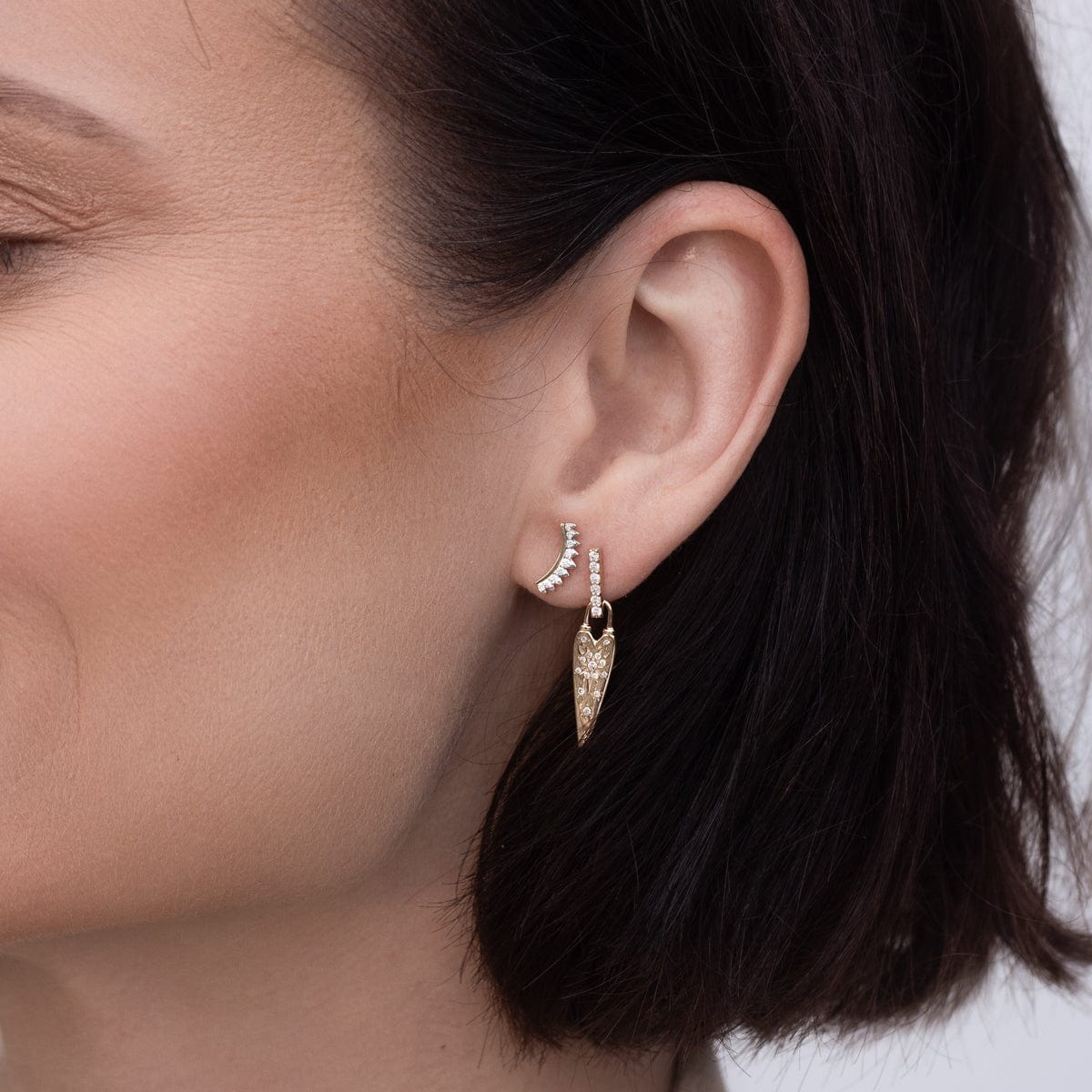 Love Explosion Starburst Crawler Stud Earrings - Trendy Fashion Jewelry for Women | Perfect for Parties, Date Nights & Special Occasions