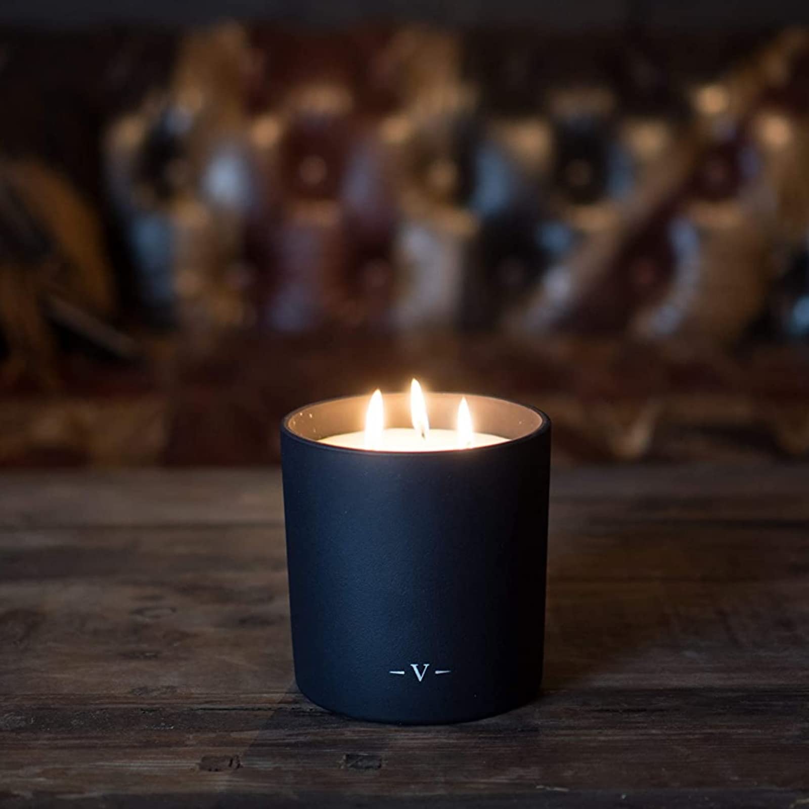 Charles Farris British Expedition 3-Wick Scented Candle - Cloves, Tobacco & Mint Tea Aroma | Home Decor, Relaxation & Gift Idea