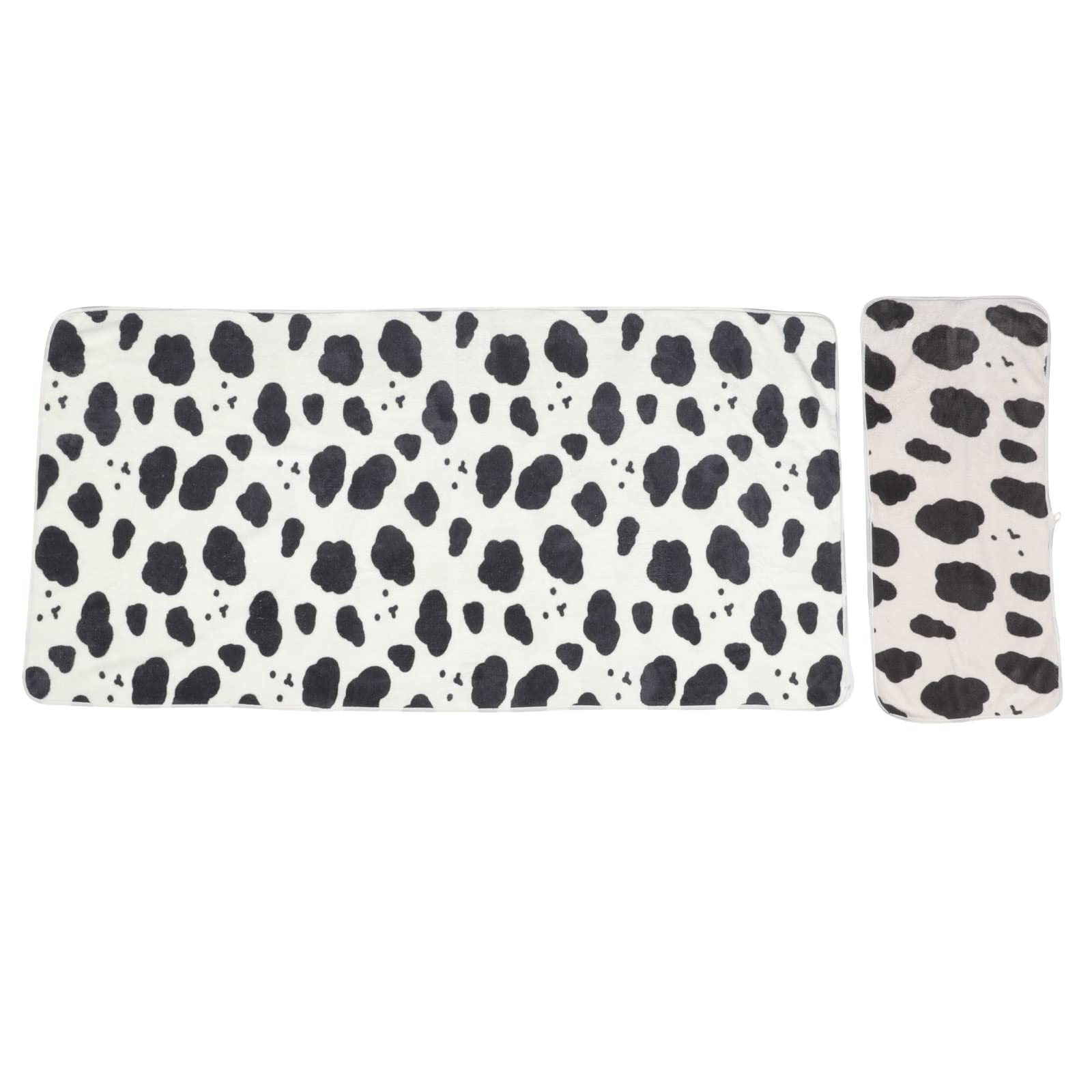 Black and White Cow Print Kids Bath Towel Set - Soft Absorbent Baby Shower Towels for Boys and Girls - Perfect for Bath Time, Swimming, and Beach Trips