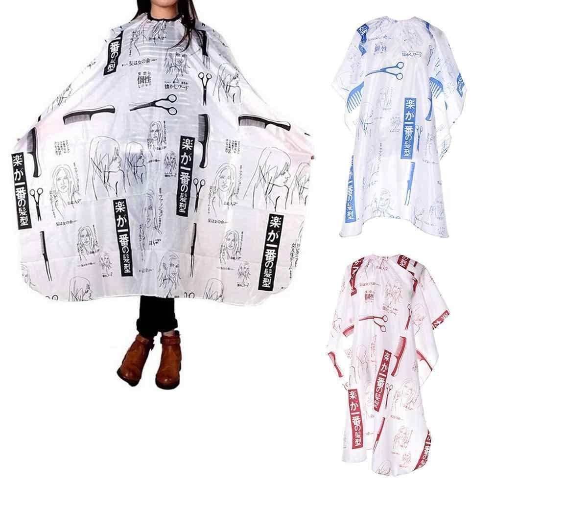 Waterproof Salon Apron for Hairdressing - Shampoo & Hair Cutting Cape - Black & White Dye Resistant - Perfect for Hair Stylists, Barbers & Home Use