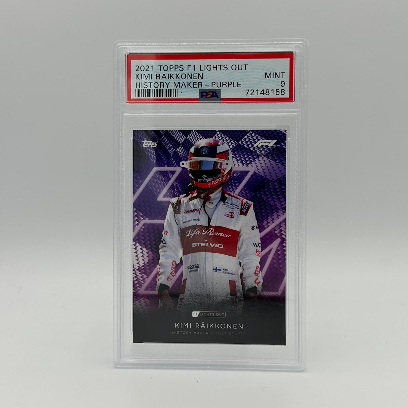 2006 Kimi Raikkonen History Maker PSA 9 Graded Trading Card - Perfect for F1 Memorabilia Collectors and Motorsport Fans Display