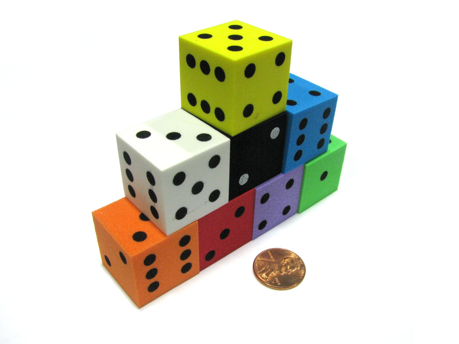 Koplow 25mm Foam Dice - D6 for Board Games & RPGs