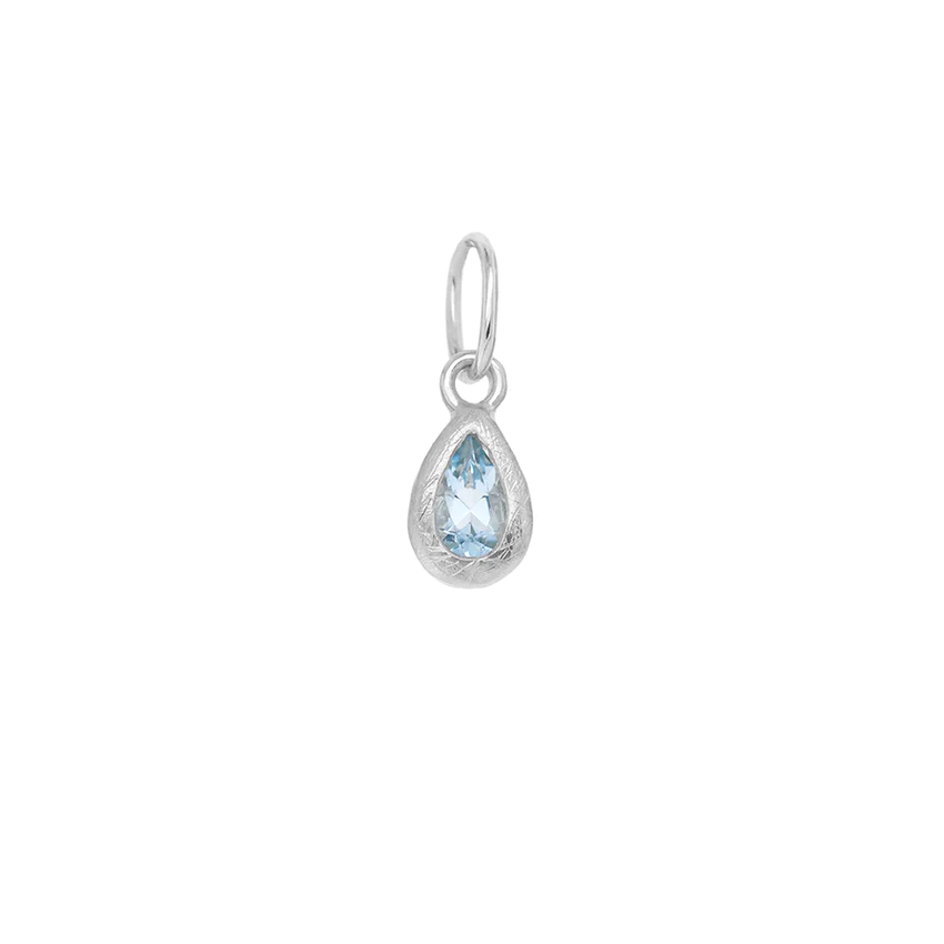 Boulder Pear Bezel Gemstone Charm Pendant - Natural Stone Jewelry for Women - Perfect for Necklace, Bracelet & Boho Style Accessories