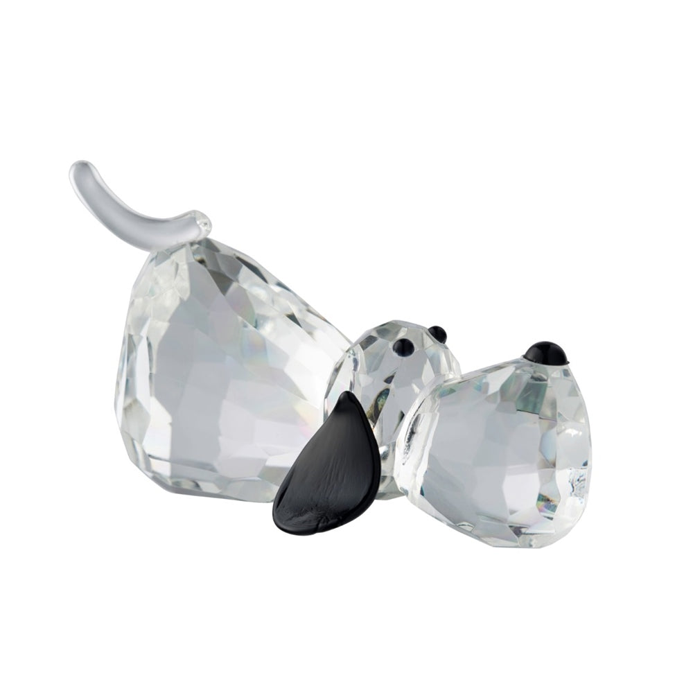 Galway Crystal Large Hound Dog Figurine - Handcrafted Irish Glass Sculpture for Home Decor, Gift & Collectible | Perfect for Shelf Display, Wedding Centerpiece & Irish-Themed Decorations