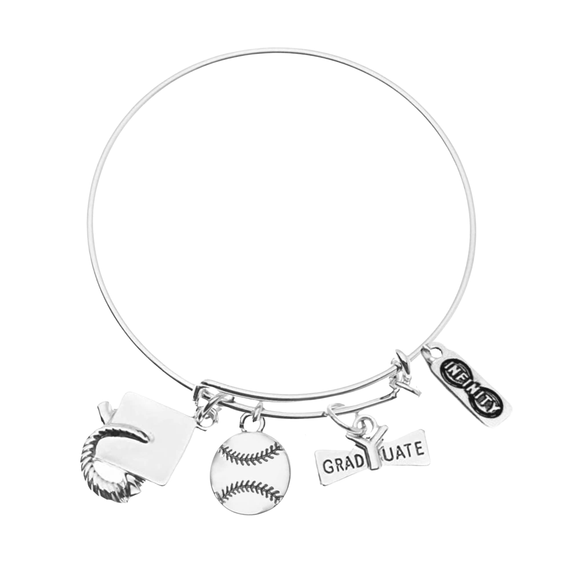 2025 Softball Graduation Bangle Bracelet - 