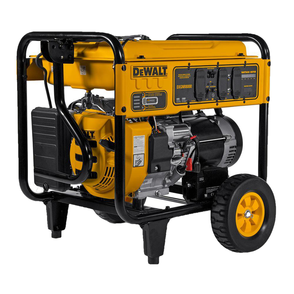 **Dewalt DXGNR8000 8000W/10000W Portable Generator with Auto Idle & CO Protect - Electric Start, Reliable Power for Home, Jobsite & Outdoor Use**