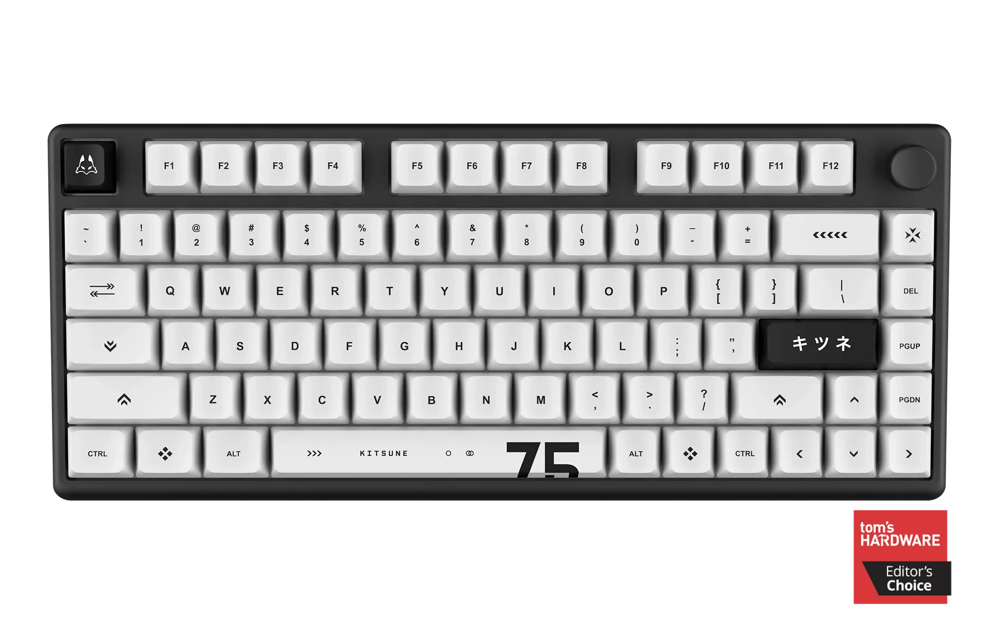 Arbiter Studio KITSUNE Polar 75 PRO Hall Effect Magnetic Gaming Keyboard - 75% Compact Layout, Hot-Swappable Switches, RGB Backlit for PC/Mac Gaming & Office Work