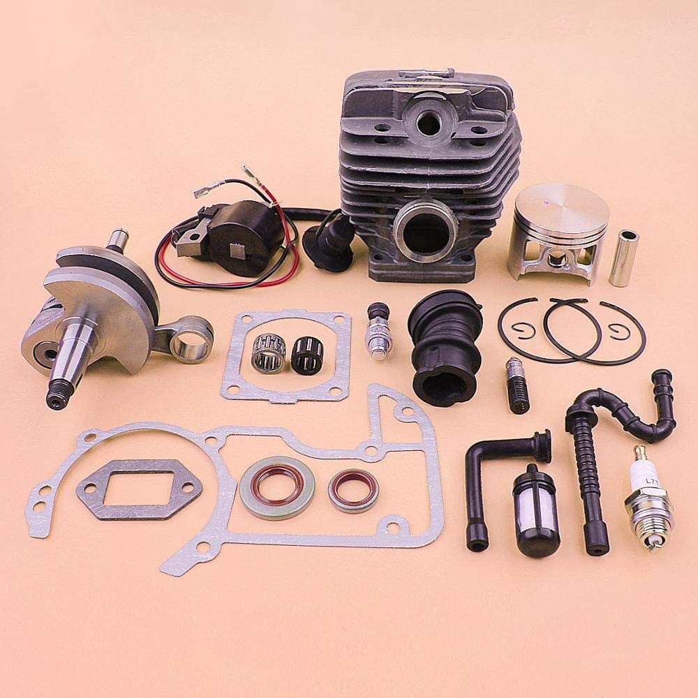 Stihl MS660 54mm Piston Crankshaft Ignition Coil Kit with Gasket Fuel Oil Filter Hose - Compatible with Stihl MS660 066 Chainsaw - Perfect for Engine Repair & Maintenance