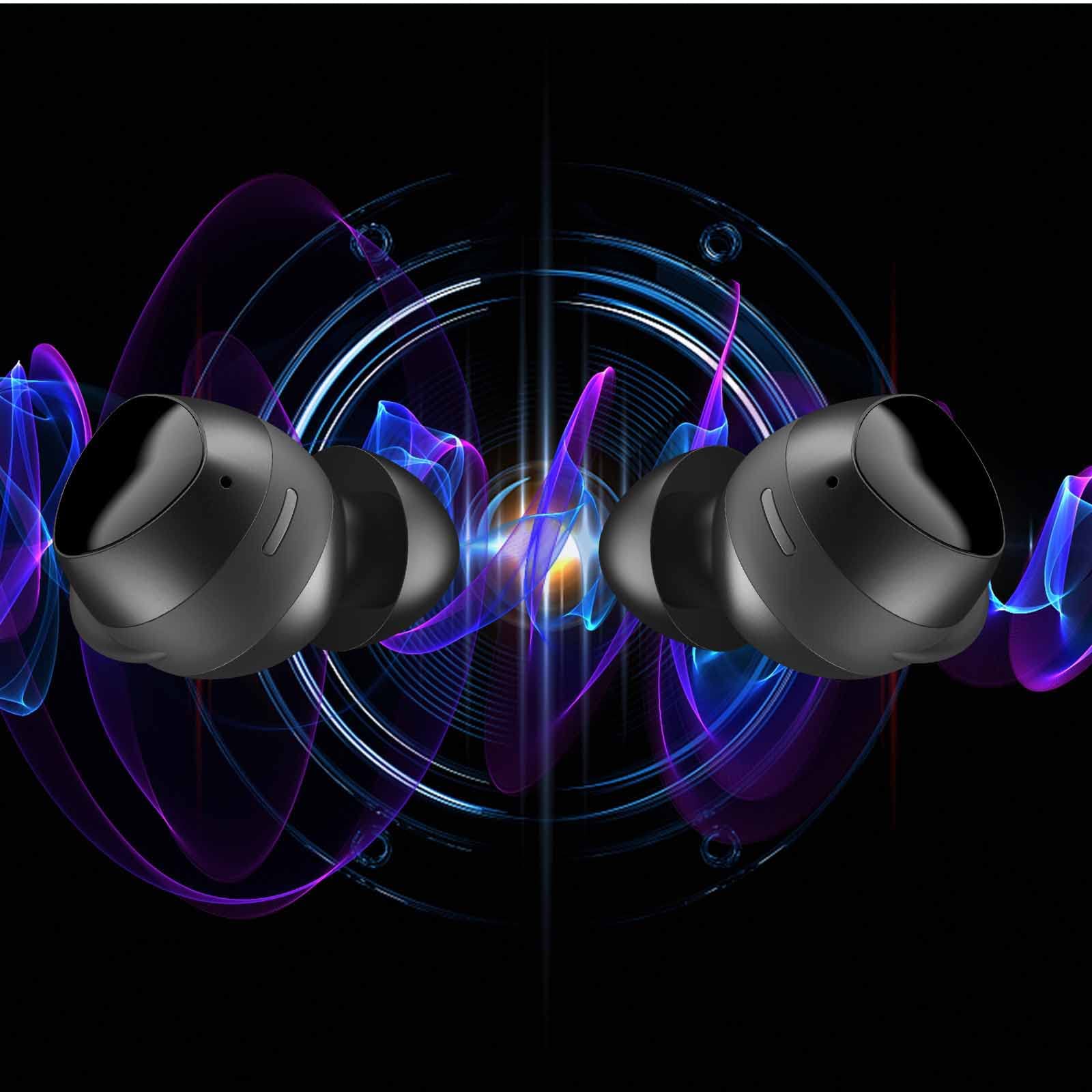 UrbanX Street Buds Plus Wireless Earbuds for Samsung Galaxy Z Fold 3 5G - Bluetooth 5.0 True Wireless Earbuds with Hands-Free Controls & Wireless Charging Case (Black) - Perfect for Gym, Commuting & Workouts