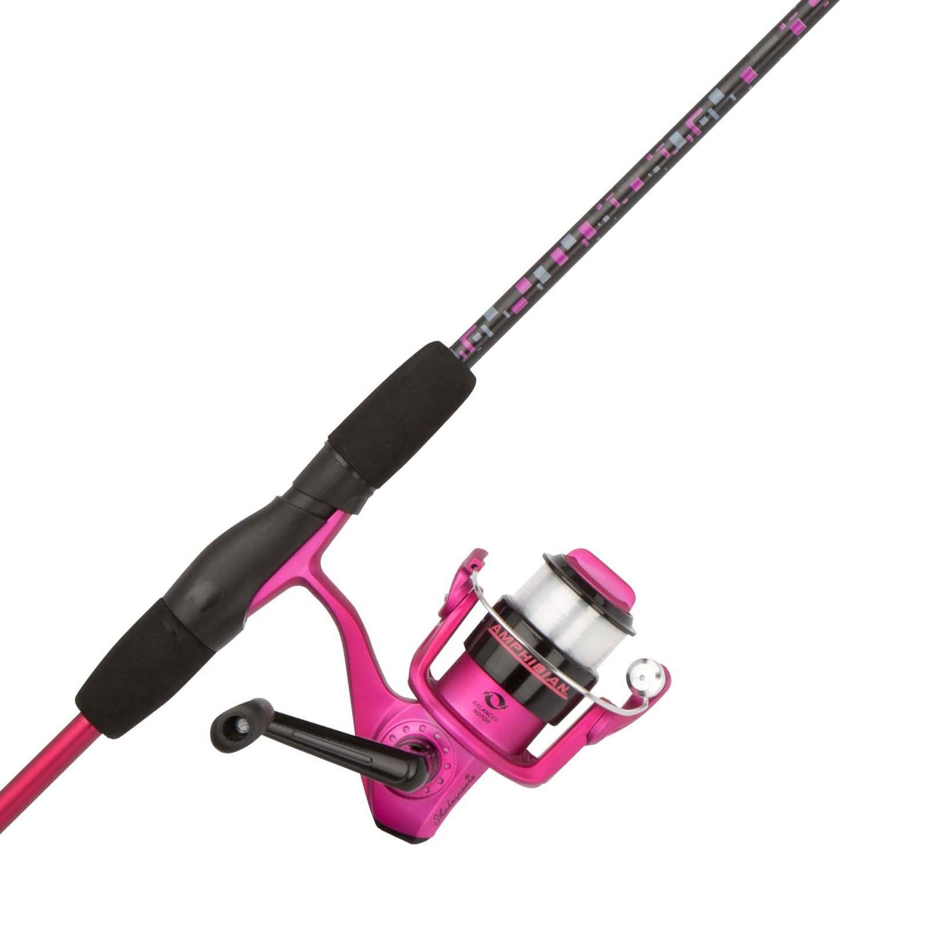 Amphibian® Spinning Fishing Rod and Reel Combo - Lightweight Graphite Freshwater/Saltwater Fishing Gear for Bass, Trout, Walleye - Perfect for Shore Fishing, Boat Angling, and Tournament Casting
