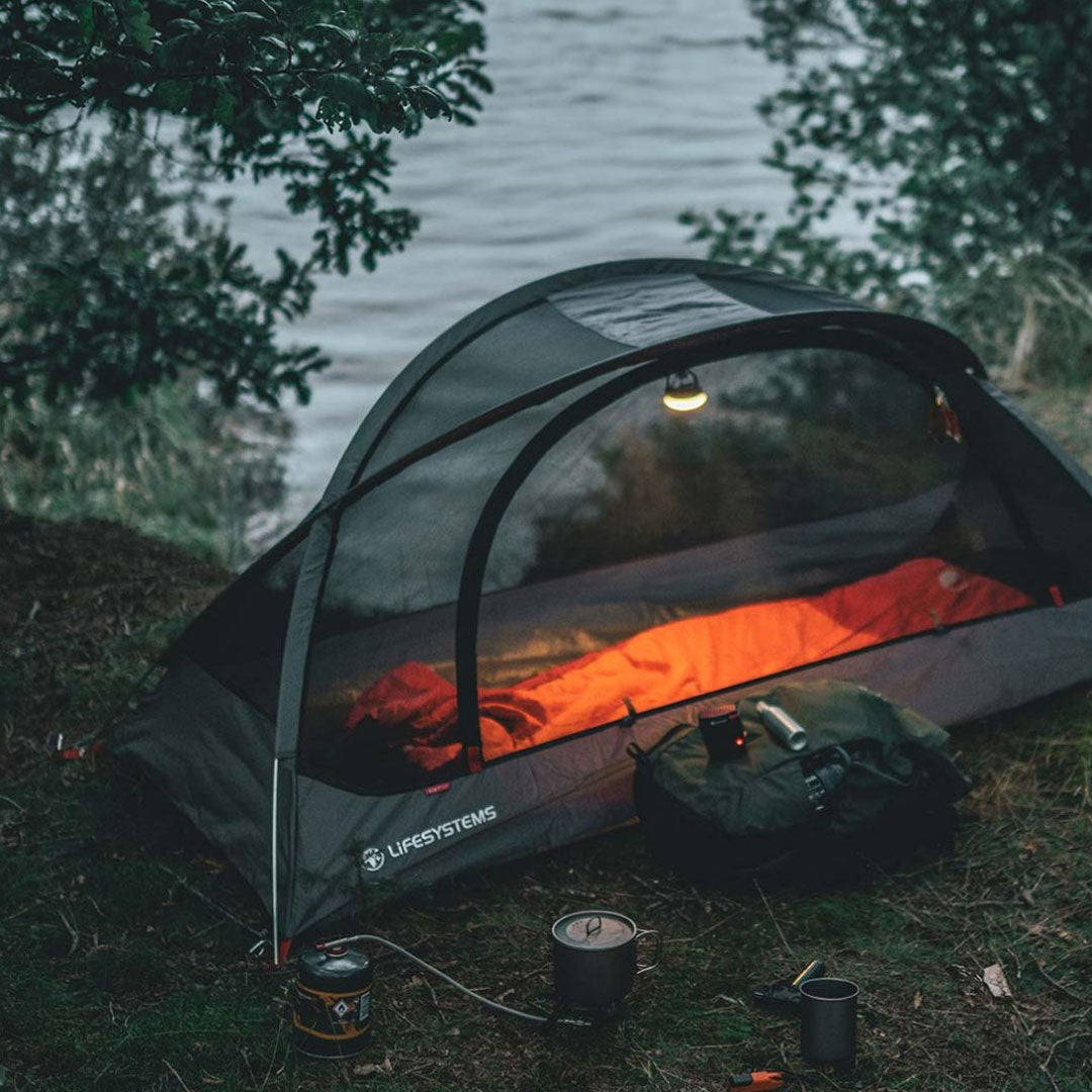 Lifesystems Geo Free Standing Single Mosquito Net - Lightweight Portable Bug Net for Camping, Travel & Outdoor Adventures