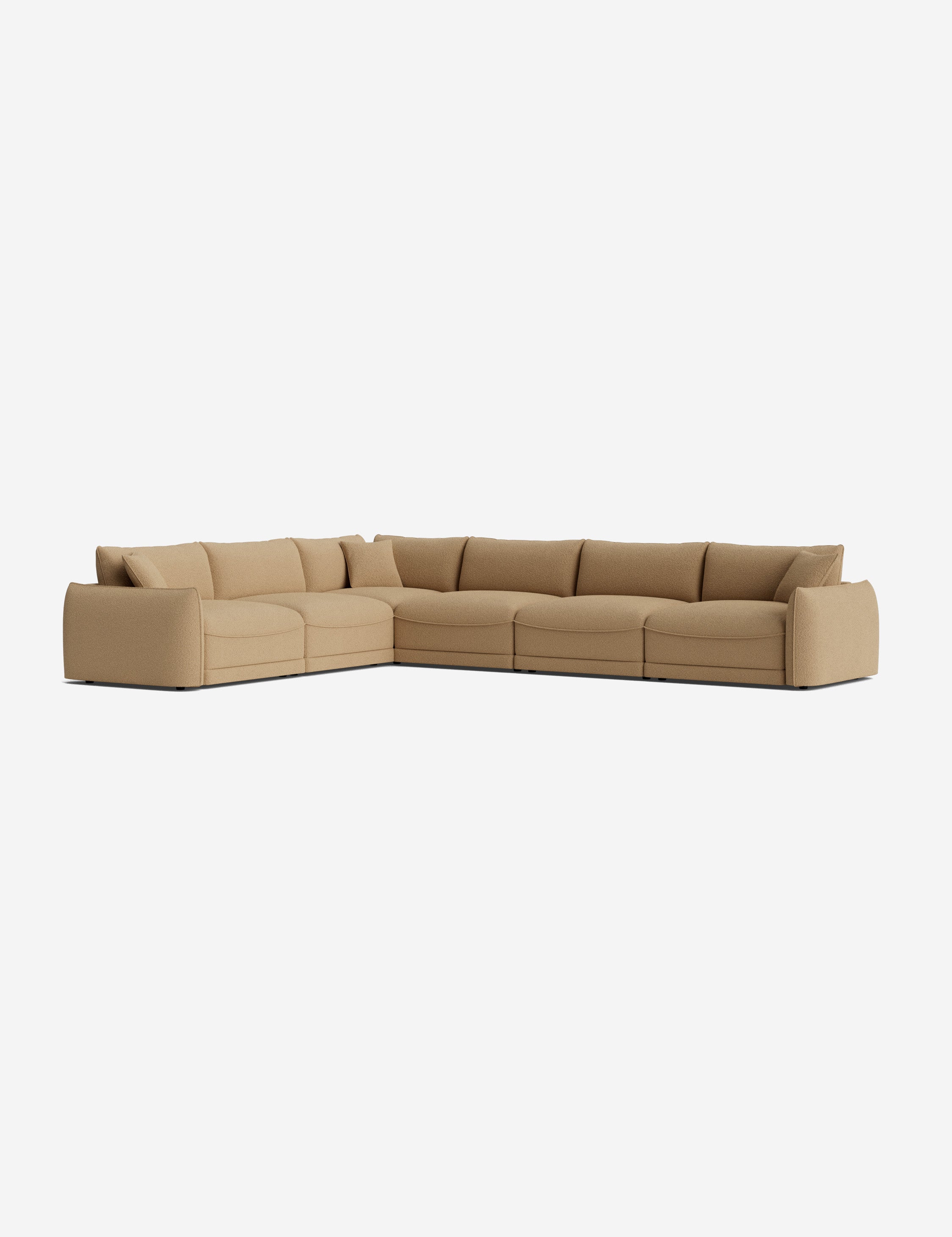 Balmer Modular Corner Sectional Sofa - Modern L-Shaped Couch with Reversible Chaise, Soft Fabric Upholstery for Living Room, Family Room & Home Theater Comfortable Seating