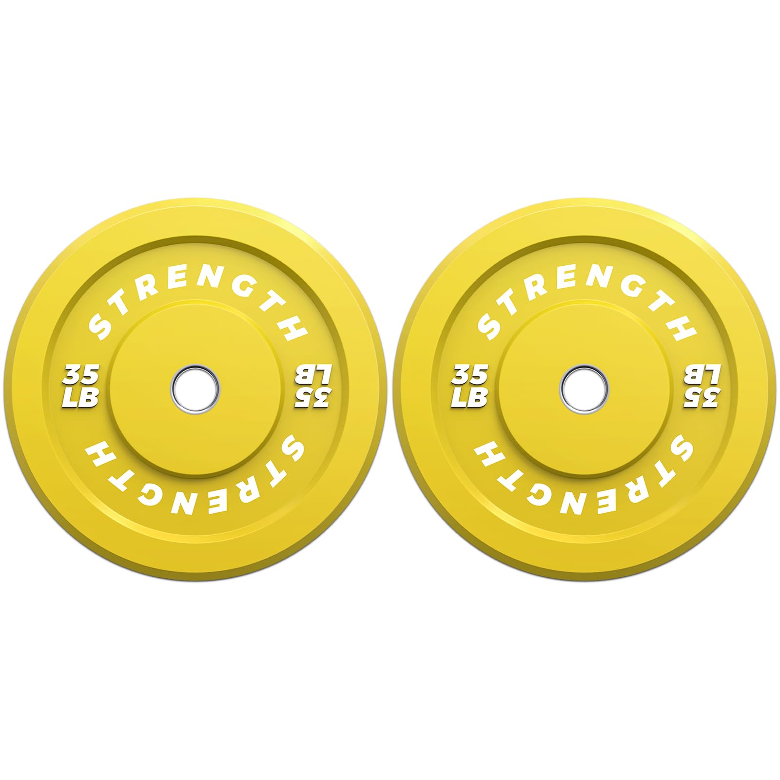 Premium Color-Coded Rubber Bumper Plates Set - 2 Inch Olympic Weight Plates for Home Gym, CrossFit & Strength Training - Perfect for Deadlifts, Squats & Powerlifting Workouts