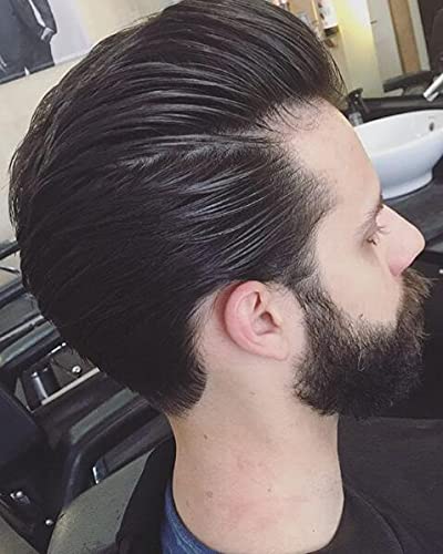 Majik Human Hair Wig Patch Toupee for Men - Dark Brown 9x7 - Works with Clips, Glue or Tape | Natural Looking Hair Replacement for Thinning Hair & Bald Spots | Perfect for Daily Wear, Special Occasions & Confidence Boost