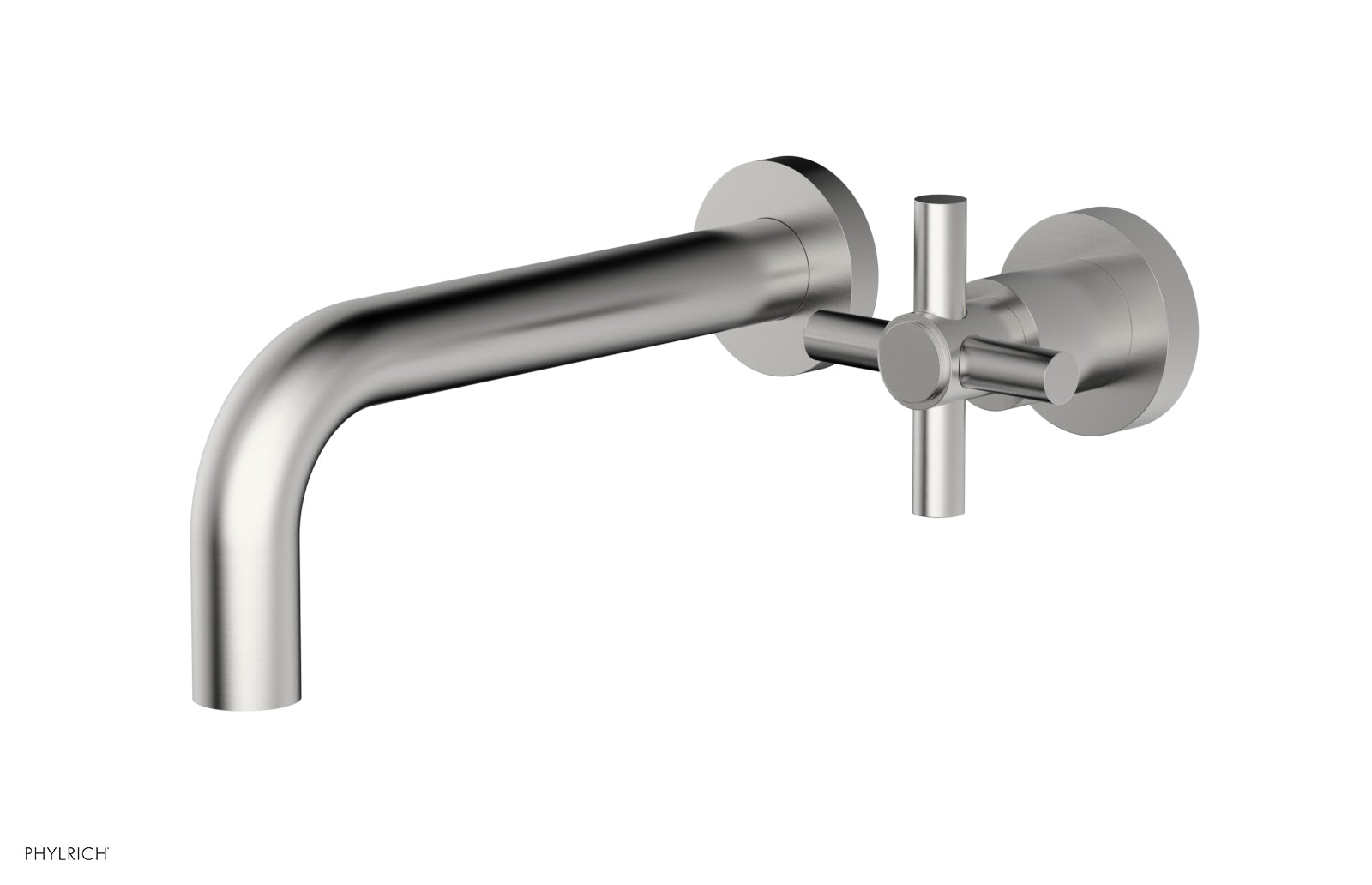 D131-15 Single Handle Wall Mount Lavatory Faucet Set - Cross Handle Design for Bathroom Sink, Perfect for Modern Home & Commercial Use