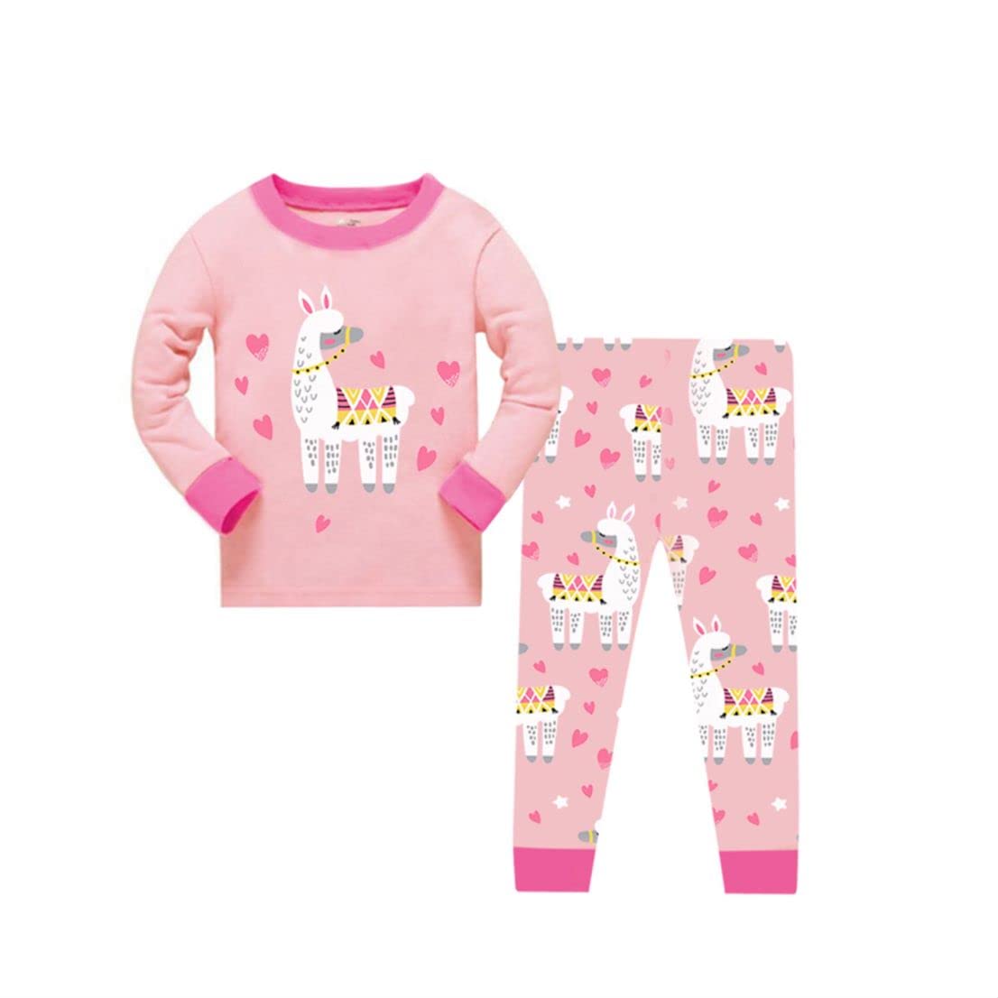 VIKITA Toddler Girls Summer Outfits - Cute Short Sleeve Shirts & Leggings 2-Piece Clothing Sets | Soft Cotton Playwear for 1-5 Year Olds | Perfect Birthday Gift & Casual Playdate Outfit for Little Girls