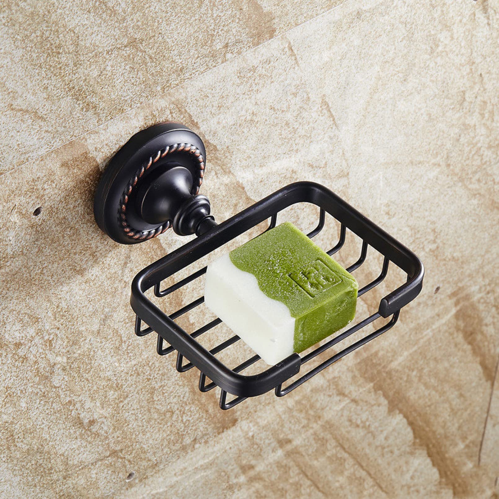 Wall-Mounted Soap Dispenser & Storage Rack - Bathroom Organizer with Grid Design for Liquid Soap, Bar Soap, and Toiletries - Perfect for Shower, Sink Countertop, and Kitchen Use
