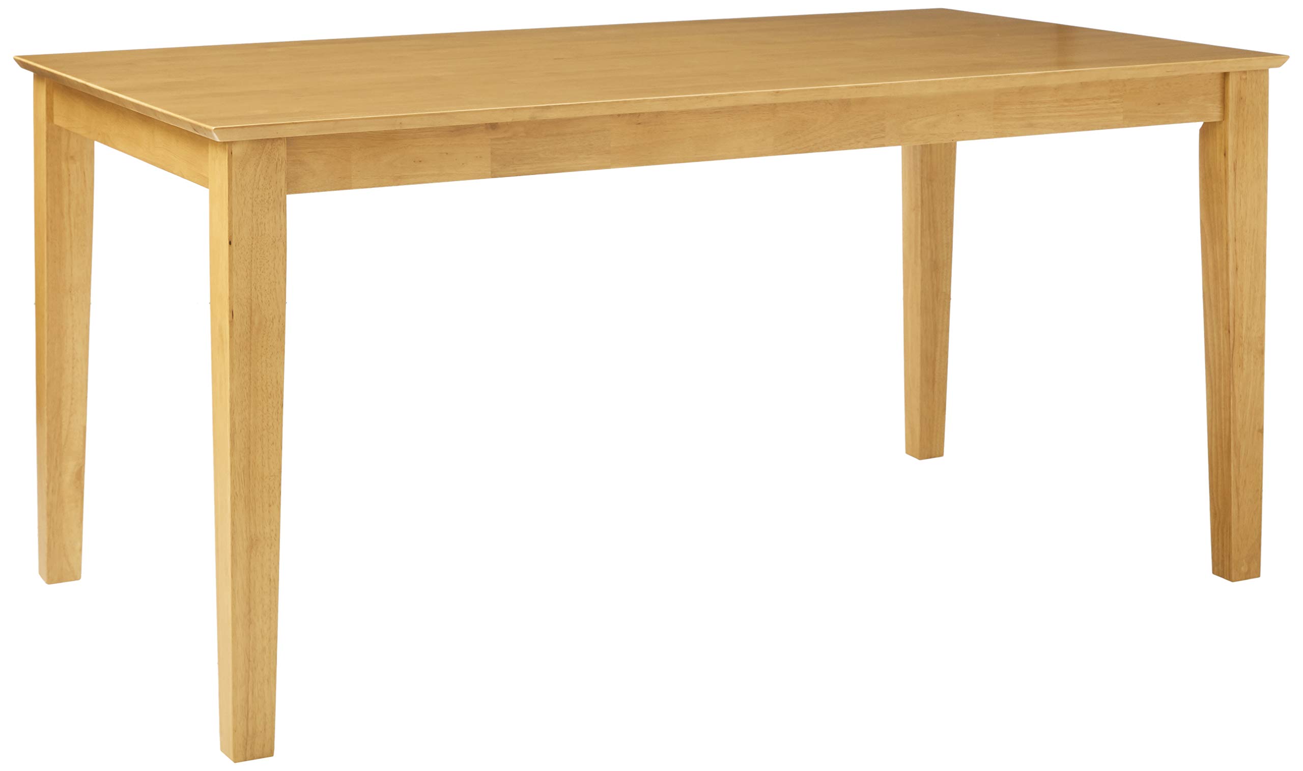 East West Furniture CAT-OAK-S Capri Solid Oak Kitchen Dining Table - 36x60 Inch Rectangle Table with Sturdy Legs for Dining Room, Kitchen, or Breakfast Nook | Perfect for Family Meals and Entertaining Guests