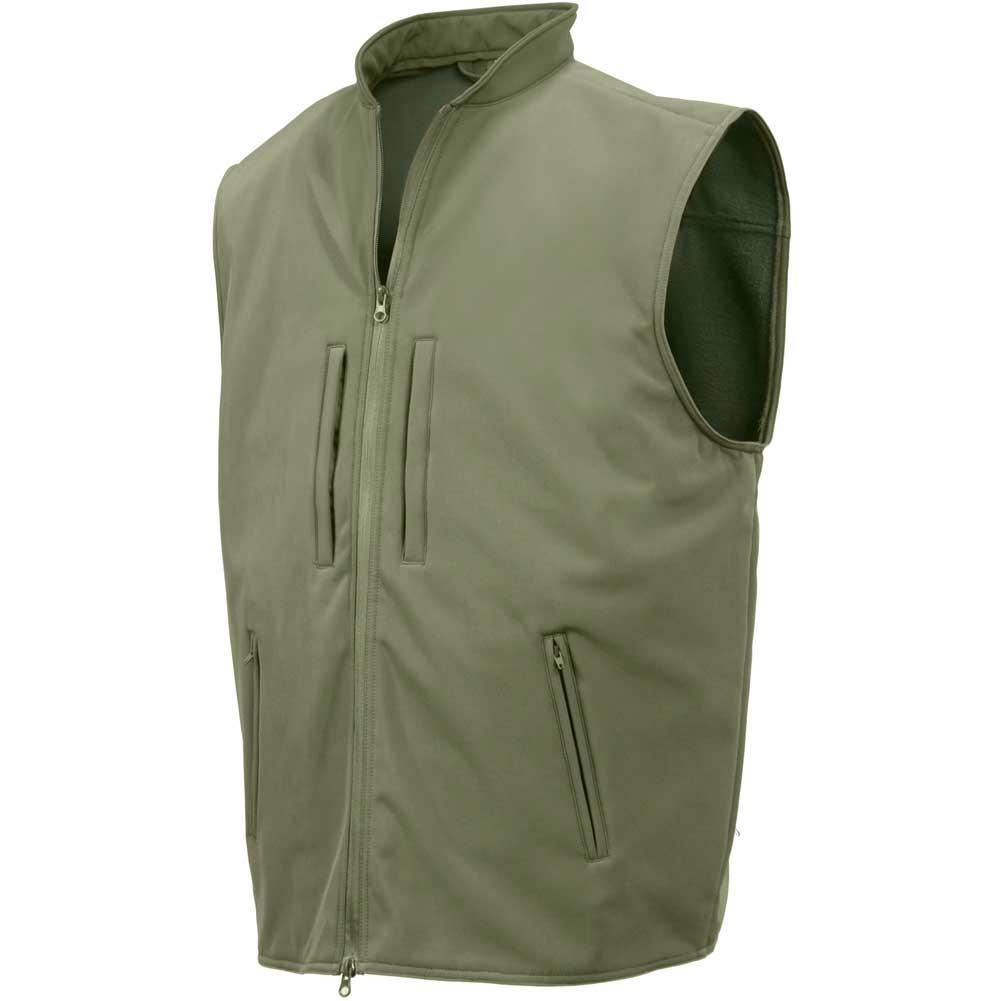 Rothco Men's Concealed Carry Soft Shell Vest - Tactical Outdoor Jacket for Hunting, Hiking & Security - Lightweight Water-Resistant Concealment Vest for CCW & EDC Gear
