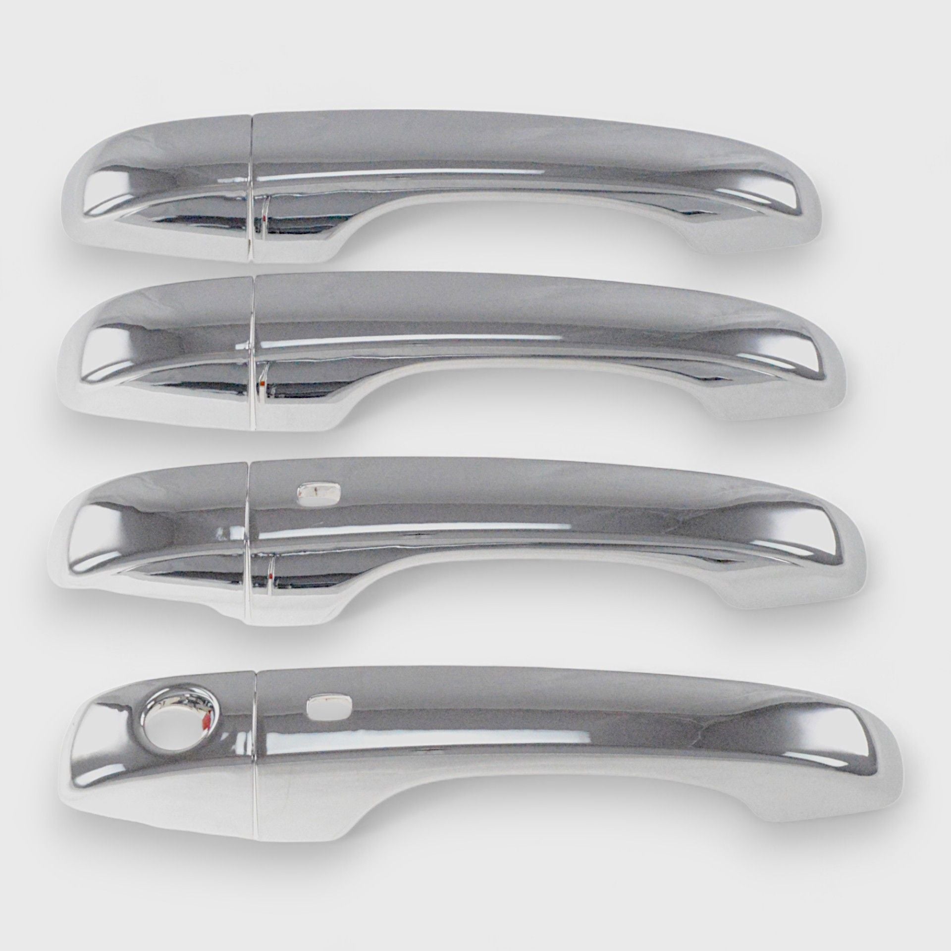 Chrome Door Handle Cover for Cars - Universal Fit, No Smart Key Required (Model DH185) - Protect & Enhance Vehicle Exterior