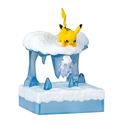 Pokemon World Frozen Snow Field Re-Ment 2 Inch Mini Figure - Cute Collectible Toy for Display, Gift, or Anime Collection (Perfect for Home Decor, Office Desk, or Pokemon Fan Gifts)