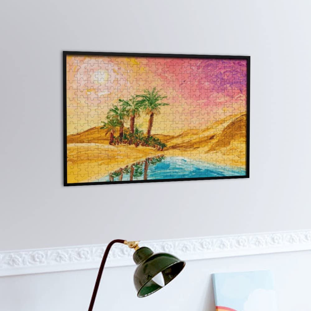 500-Piece Oasis Desert Jigsaw Puzzle for Adults, Teens & Kids - Fun Family Game & Creative Gift - Multiple Sizes Available - Perfect for Relaxation, Brain Training & Family Bonding Time