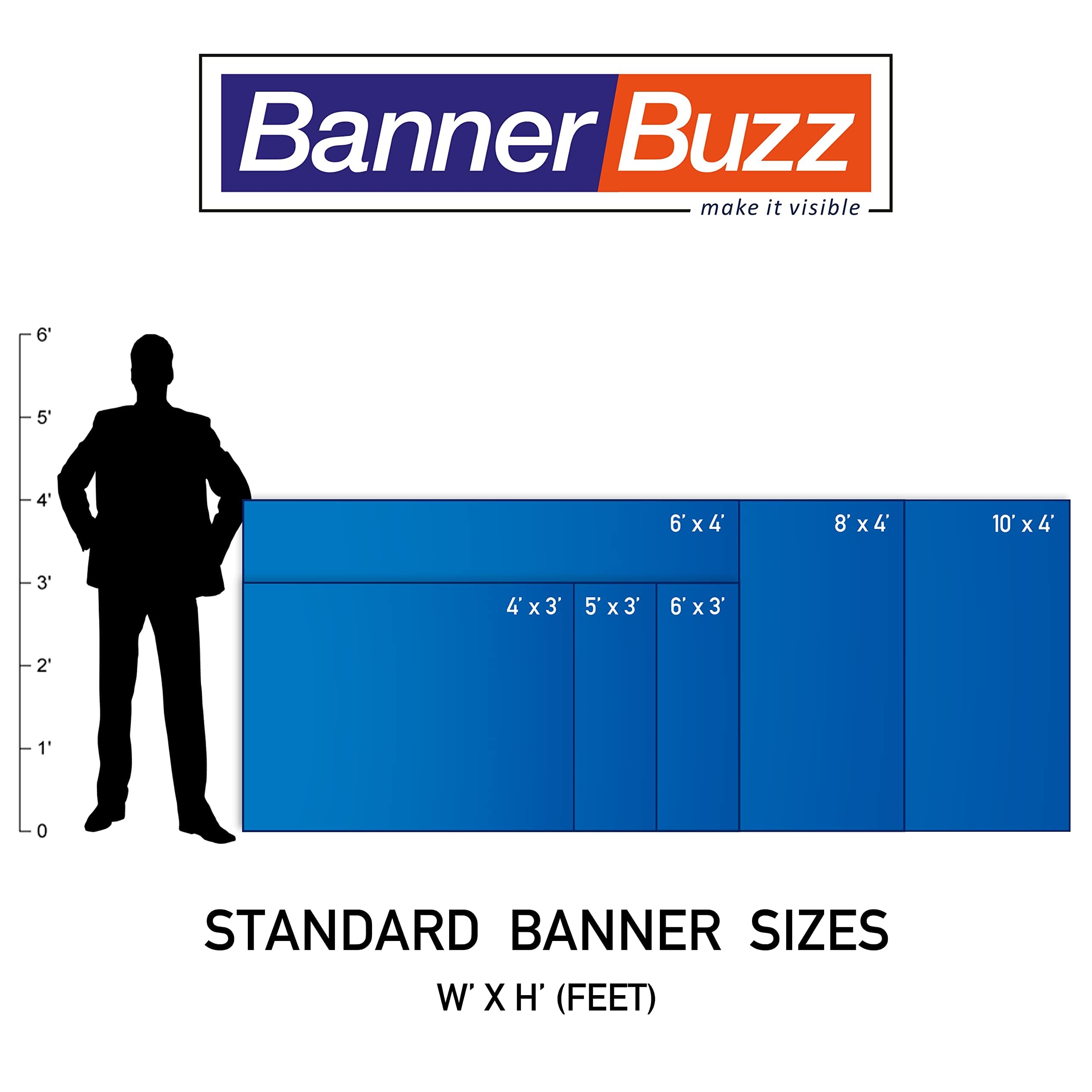 11oz Waterproof PVC Flex Blank Vinyl Banner - Lightweight, Foldable for DIY Projects - Schools, Home Office, Store Advertising - Indoor & Outdoor Use with Hemmed Edges & Grommets (6'x2', Black) - Perfect for Events, Trade Shows & Business Signage