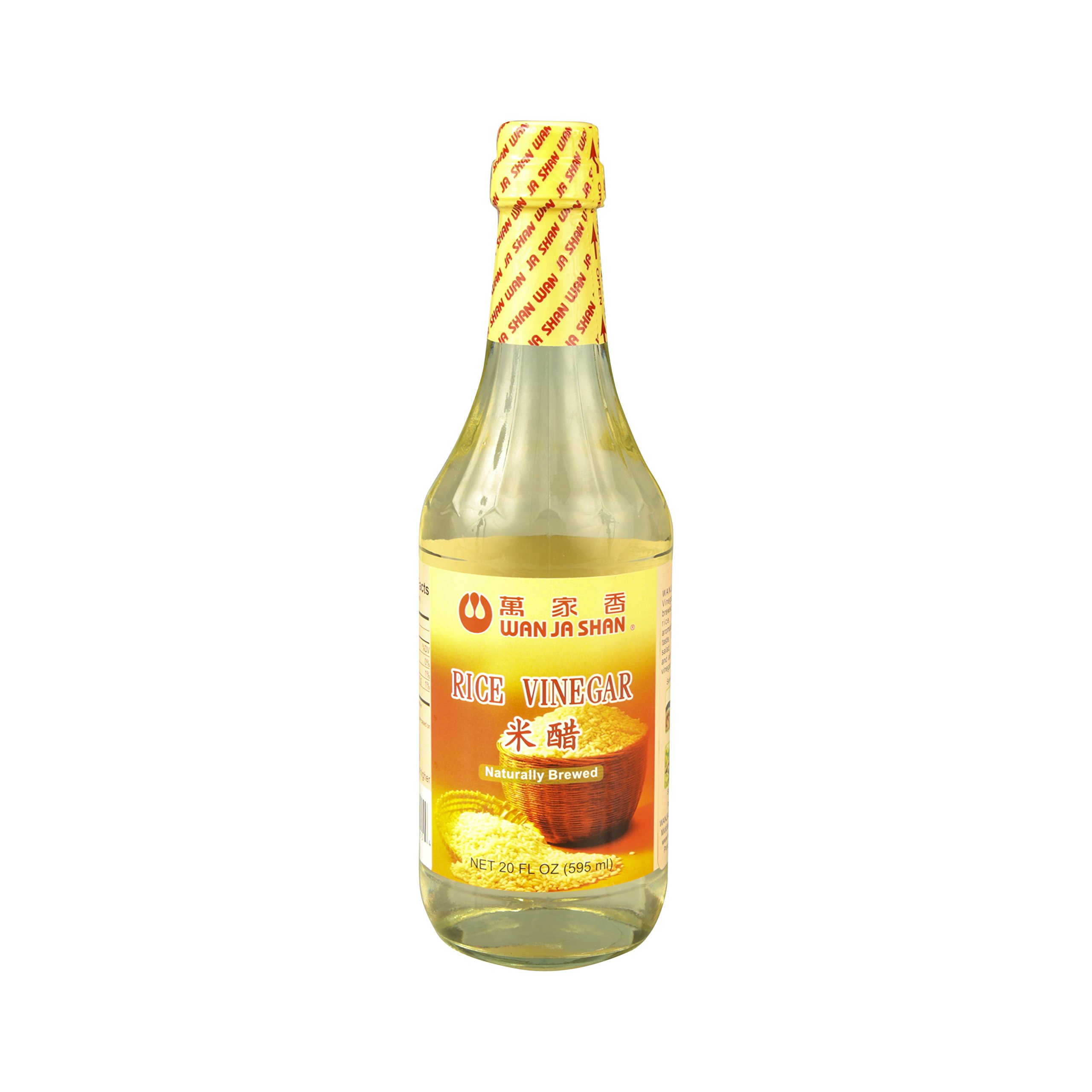 Premium Wan Ja Shan Rice Vinegar 296ml - Gluten-Free, All-Natural Seasoning for Sushi, Salads & Asian Cooking