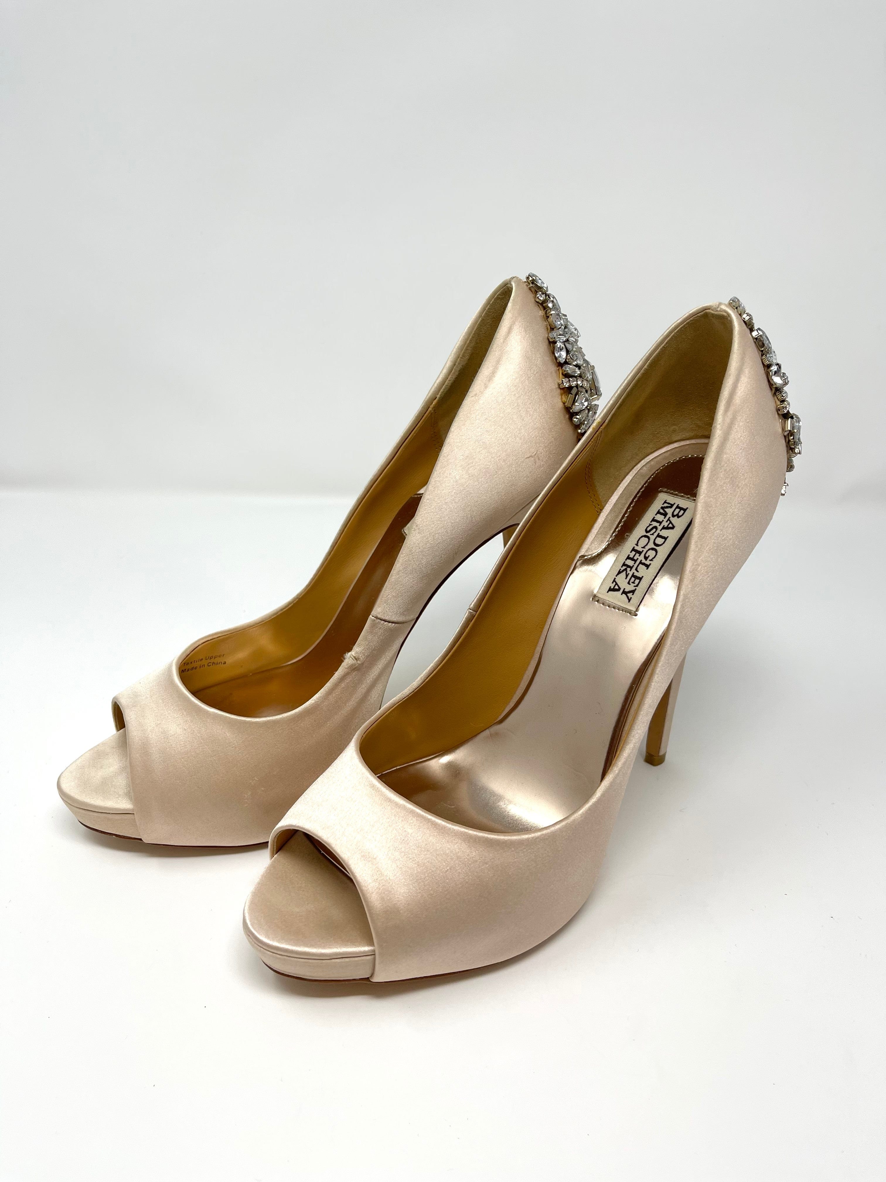 Badgley Mischka Kiara Women's Heels Size 8.5 - Elegant Evening Shoes for Weddings, Parties & Special Occasions