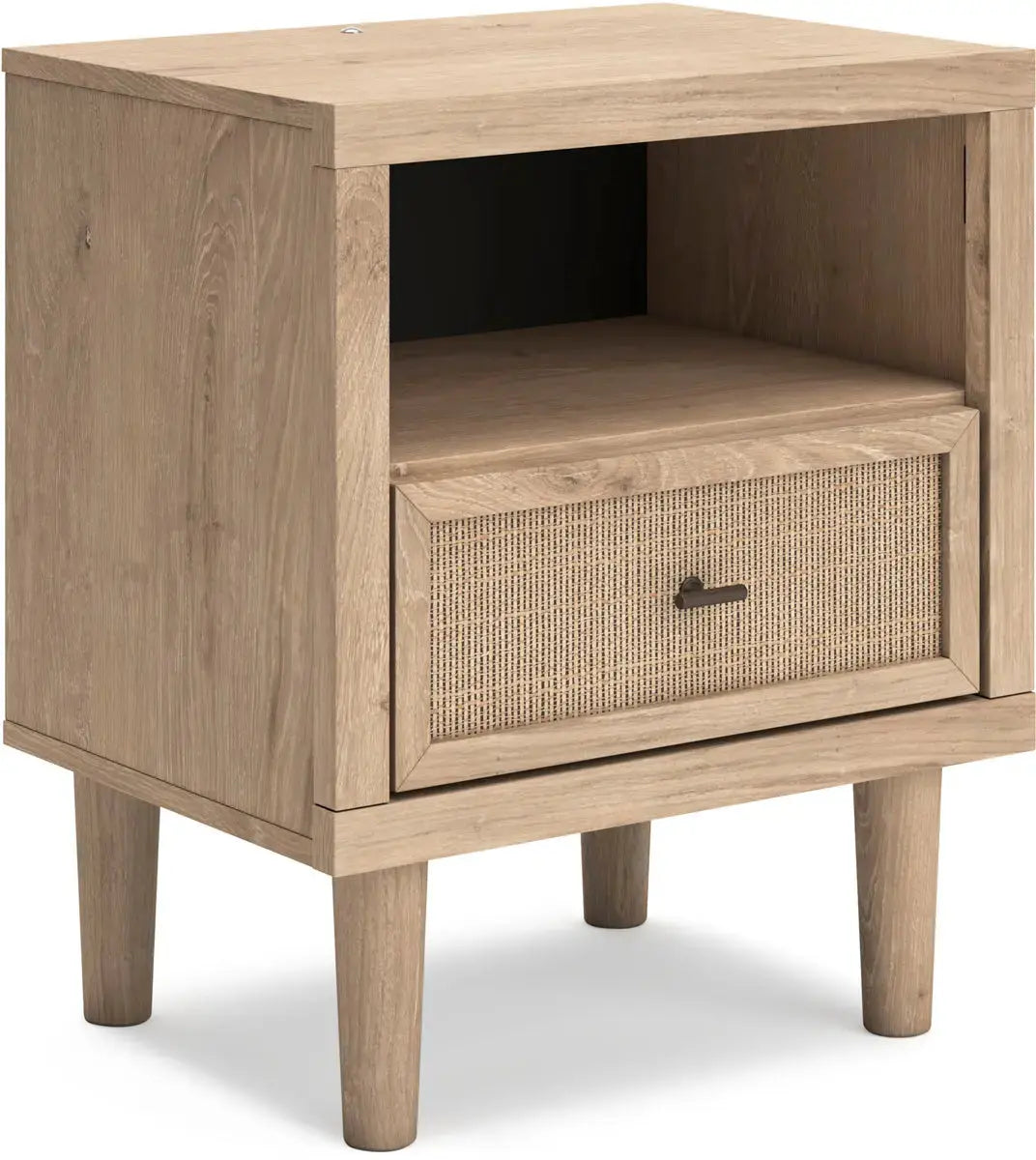 Modern Nightstand with Drawer - Cielden B1199 Bedside Table for Bedroom, Living Room, or Office - Stylish Storage End Table with Solid Wood Frame