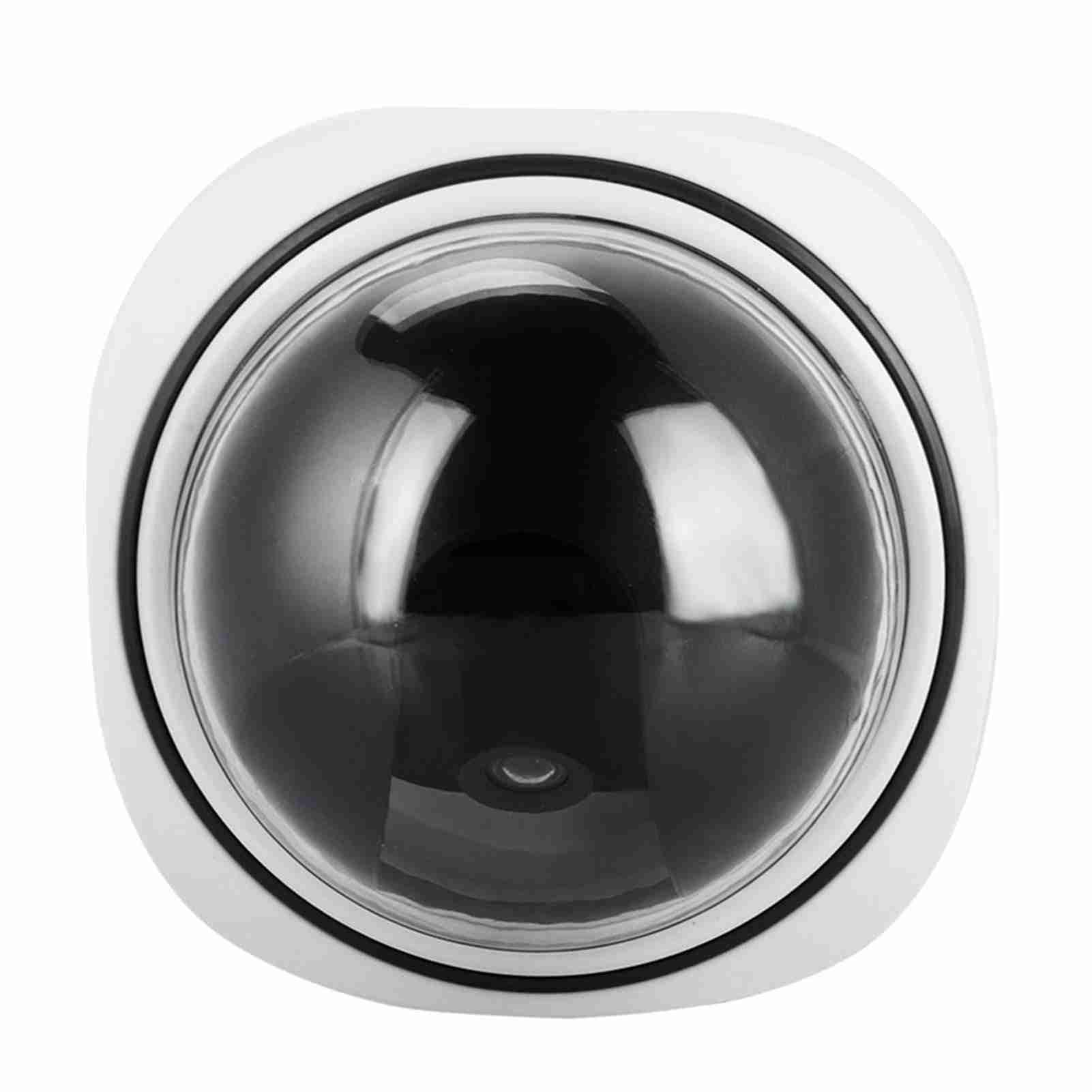 Fake Security Camera Wireless - Indoor Outdoor Dummy Dome Surveillance Camera for Home & Office - Deter Burglars with Realistic Video Simulation (Ideal for Stores, Garages, and Apartments)