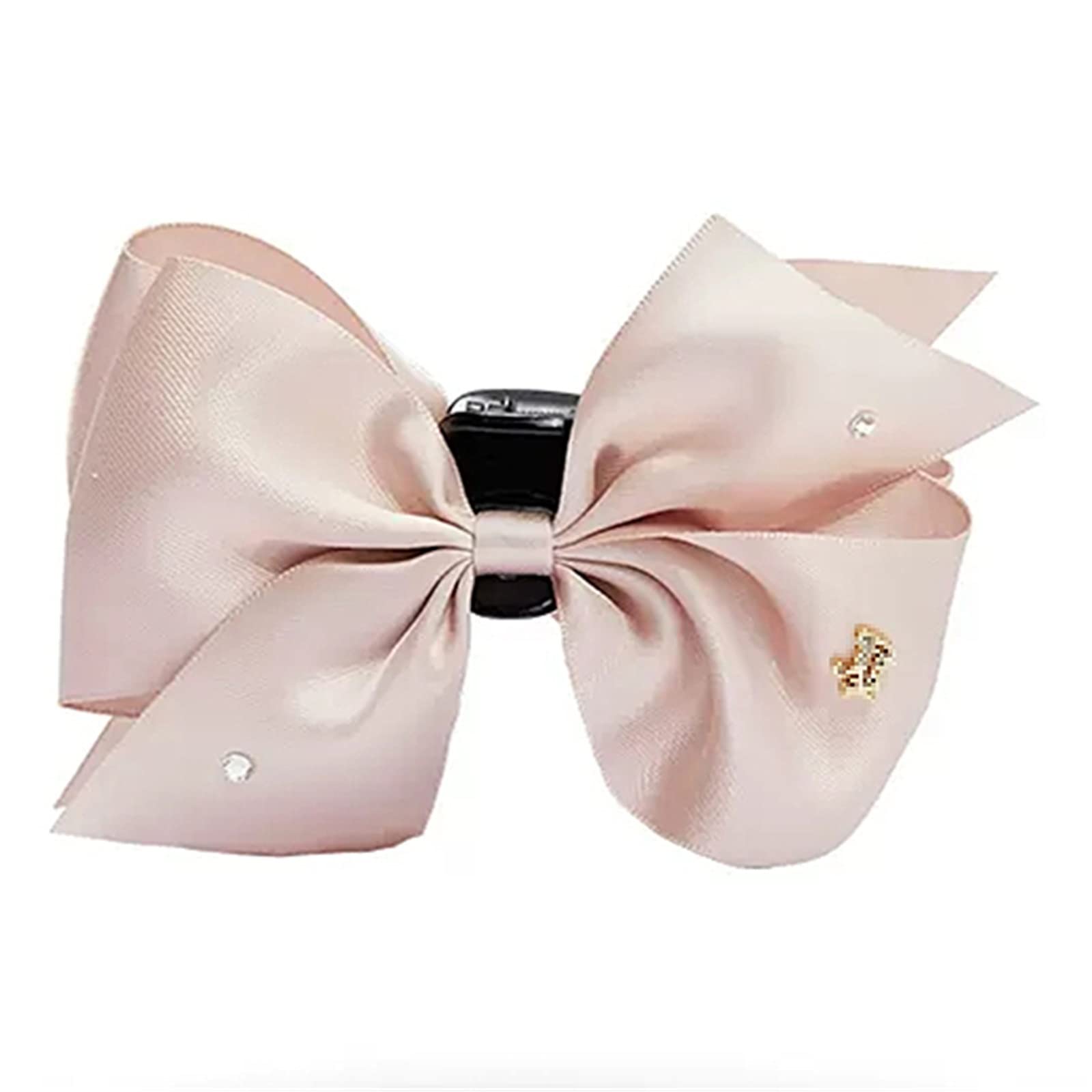 Korean Style Shark Clip Hair Claw - Elegant Lotus Pink Bow Grip Ponytail & Braid Hair Clip for Women | Perfect for Office, Wedding, Party & Daily Hairstyles