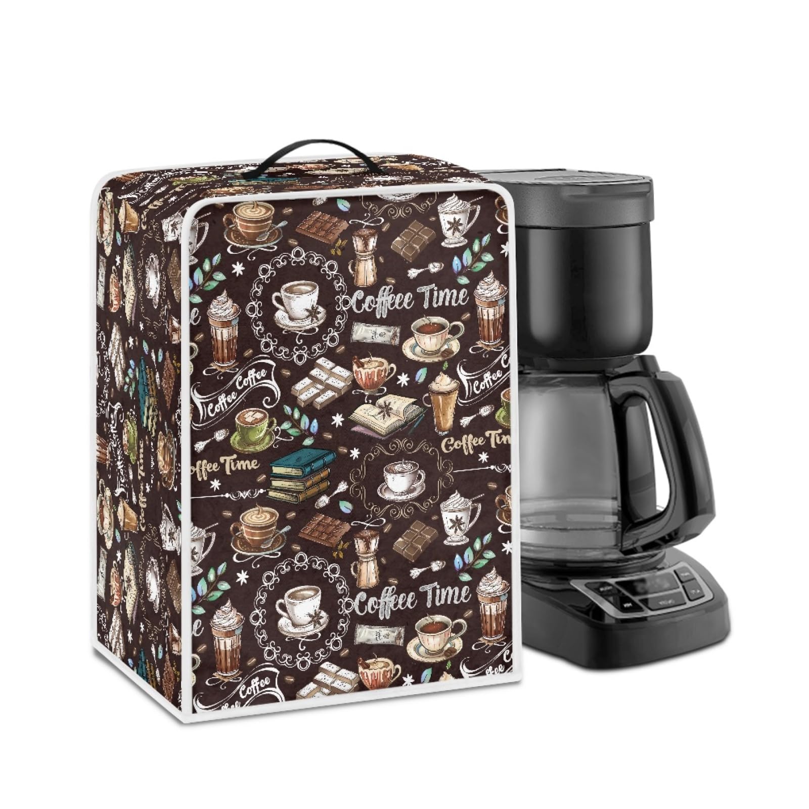 Premium Coffee Maker Cover with Top Handle - Stain & Dust Proof Kitchen Appliance Protector for Keurig, Nespresso & Drip Coffee Machines | Perfect for Home, Office & Cafe Use